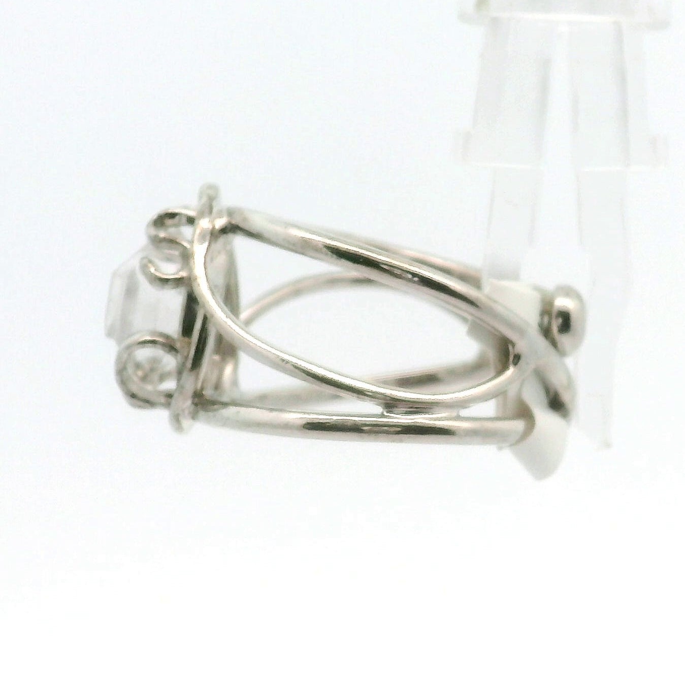 Herkimer Quartz Cuff Ring .925 Silver for Healing, Intention Setting and Manifesting your Desires
