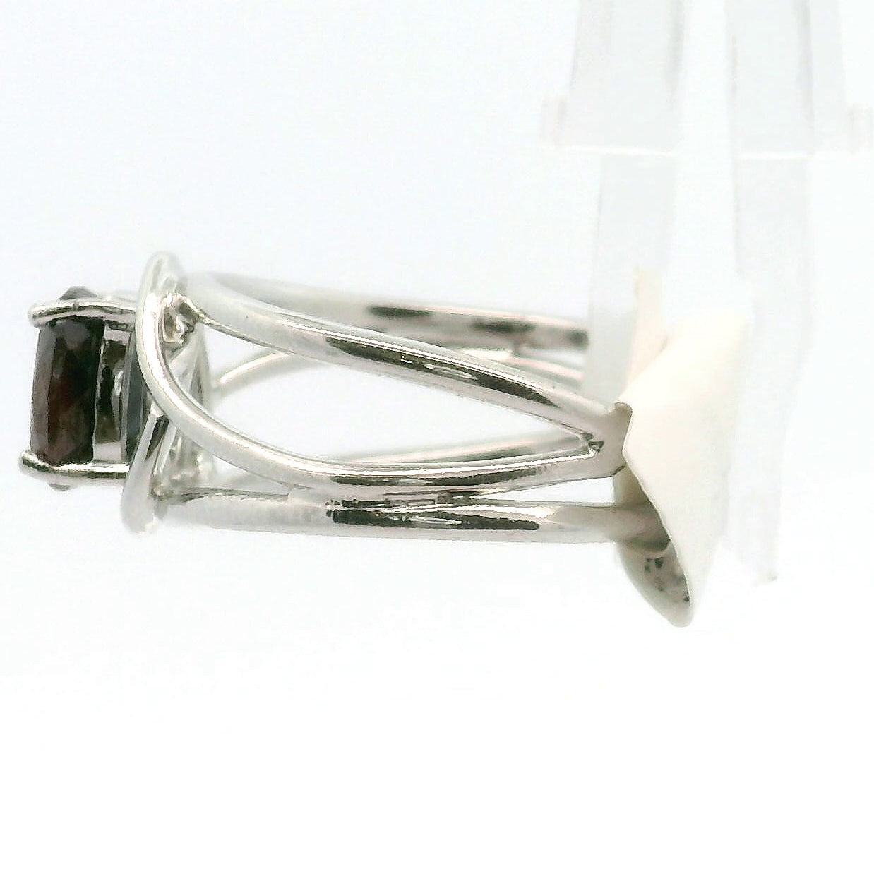 Mangano Tantalite Afghanistan Cuff Ring .925 Silver for Discernment and Support with Emotional Processing