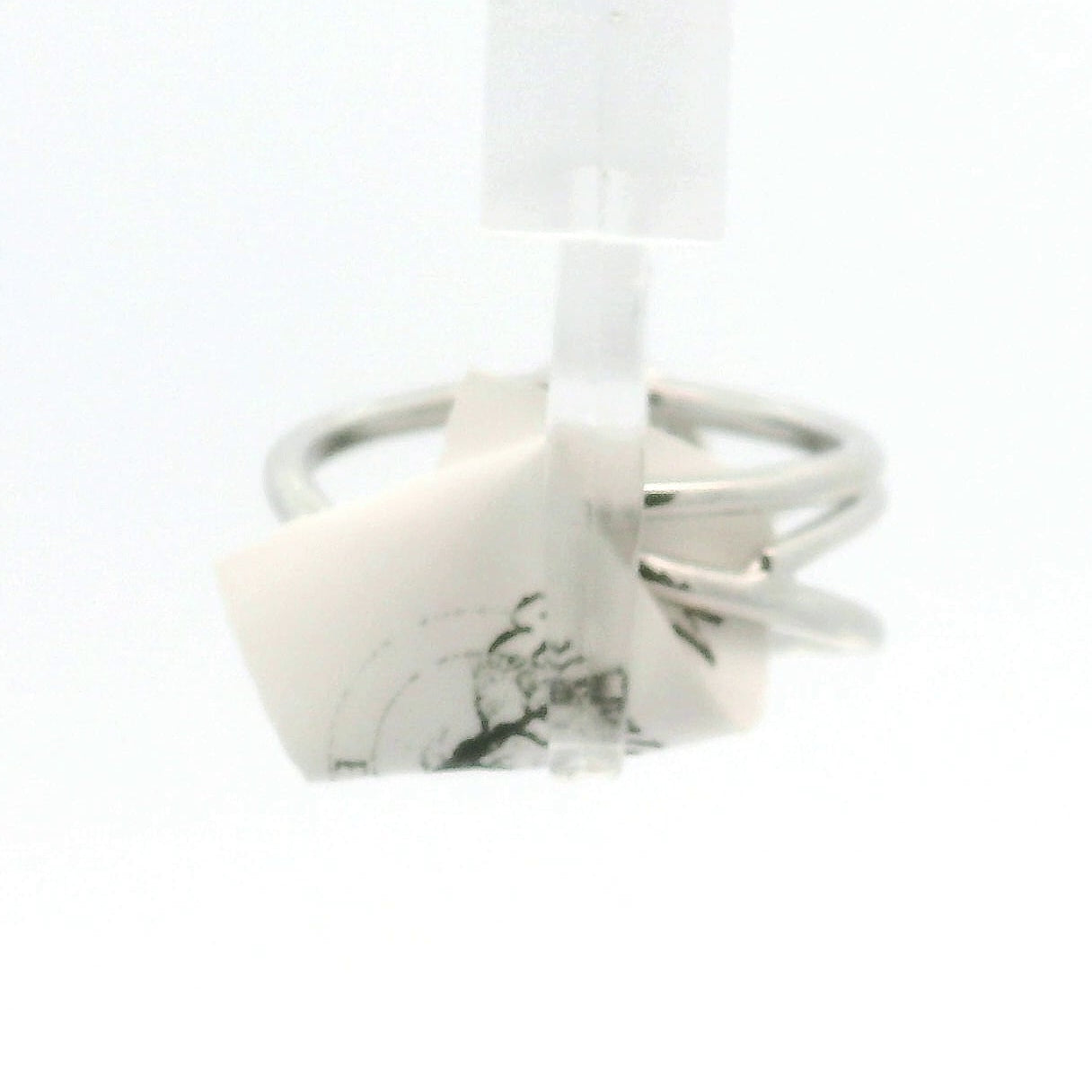 Mangano Tantalite Afghanistan Cuff Ring .925 Silver for Discernment and Support with Emotional Processing