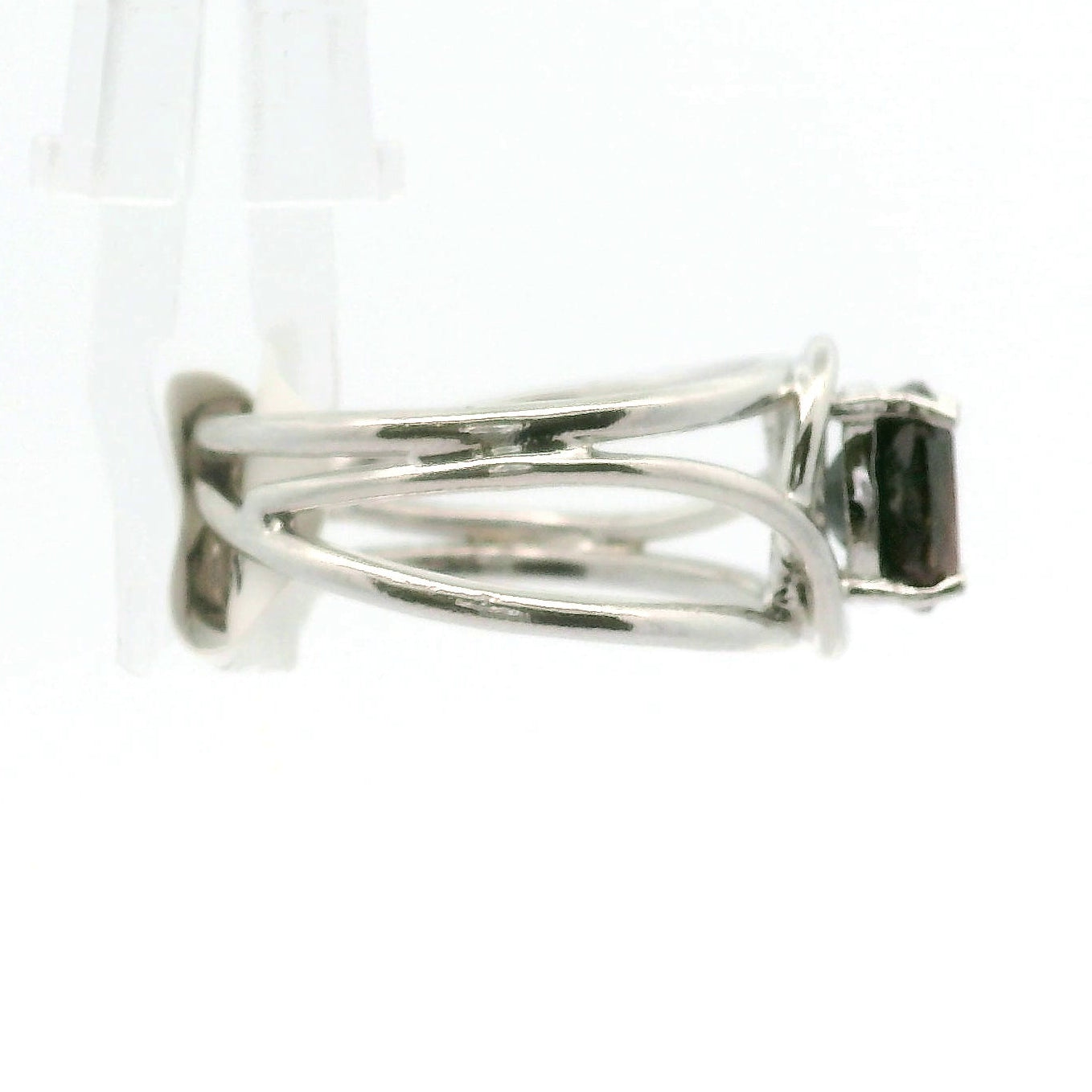 Mangano Tantalite Afghanistan Cuff Ring .925 Silver for Discernment and Support with Emotional Processing