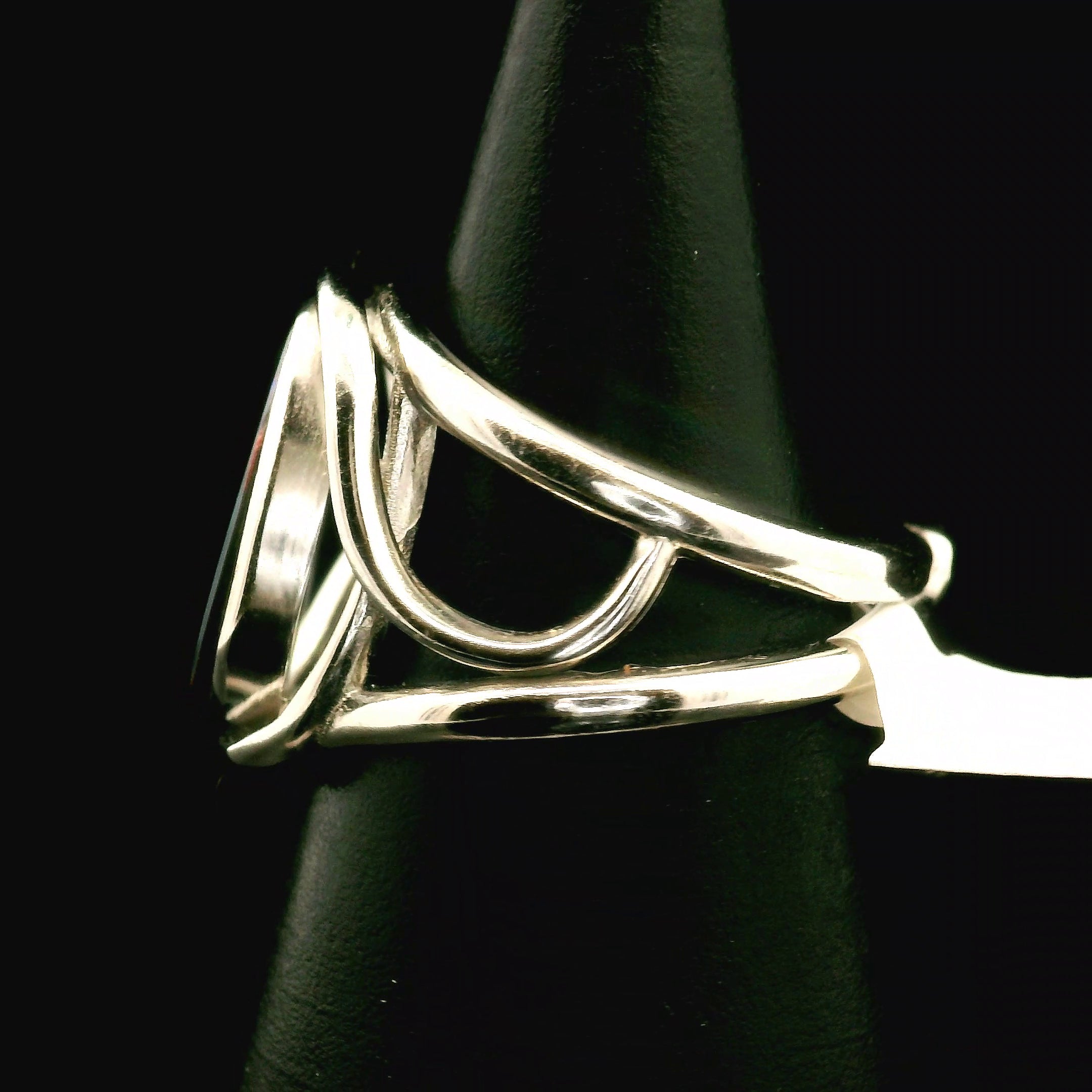 Australian Opal Cuff Ring .925 Silver for Joy and Self Discovery