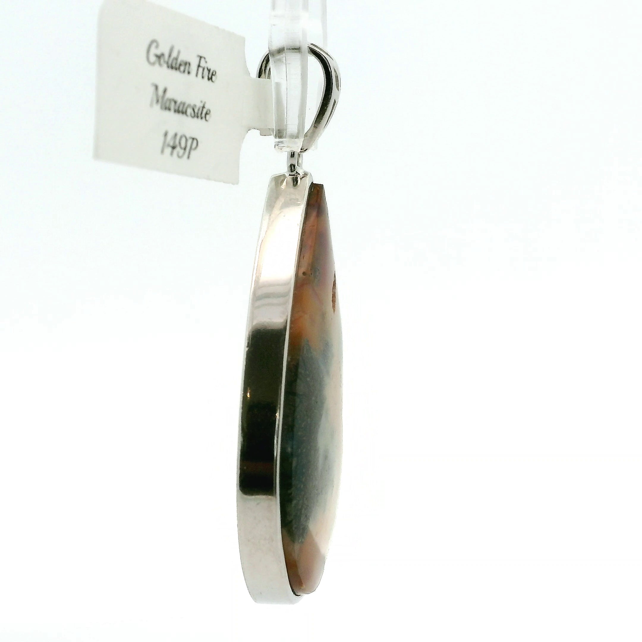 Golden Fire Marcasite Pendants .925 Silver for Cord Cutting and Releasing Unhealthy Attachments
