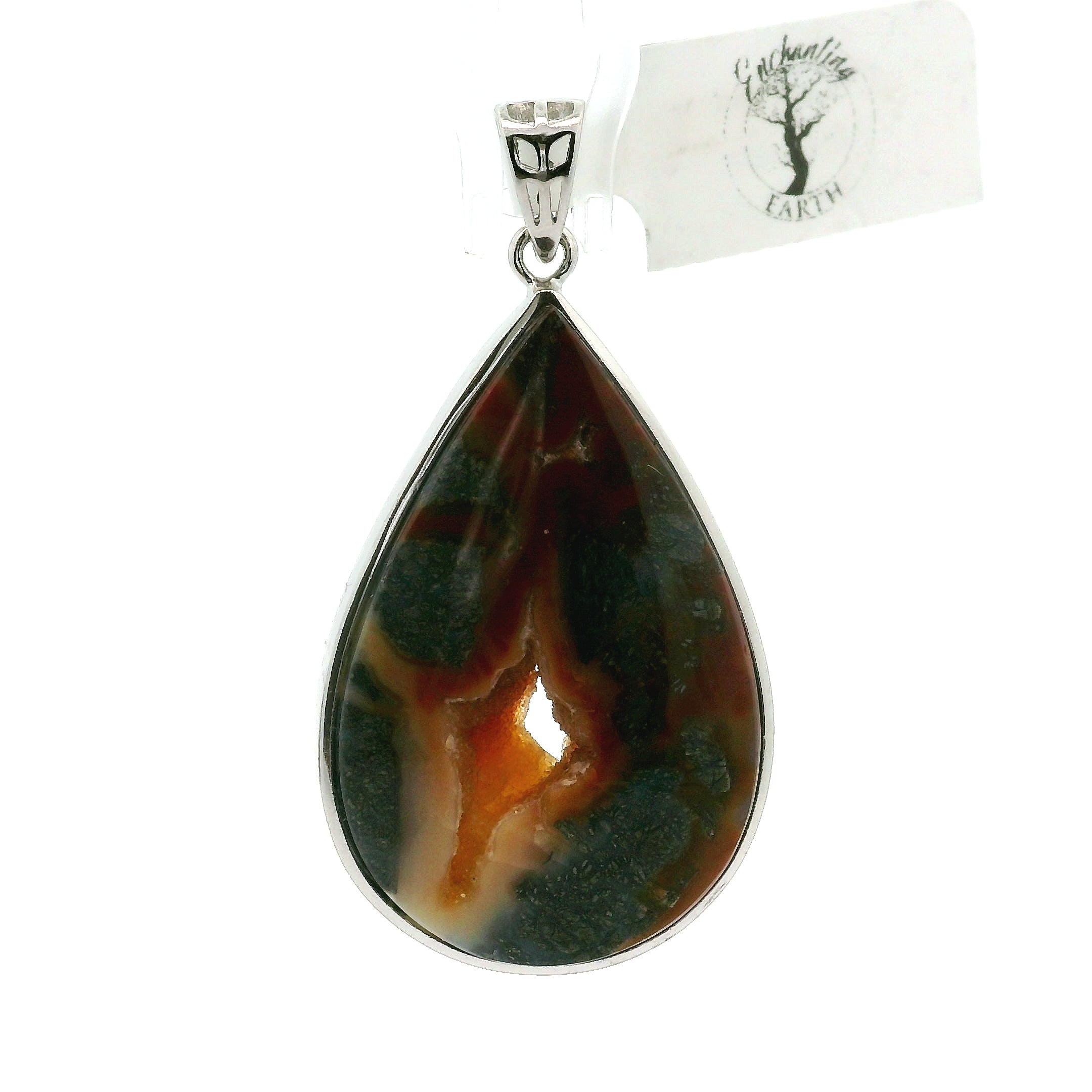 Golden Fire Marcasite Pendants .925 Silver for Cord Cutting and Releasing Unhealthy Attachments