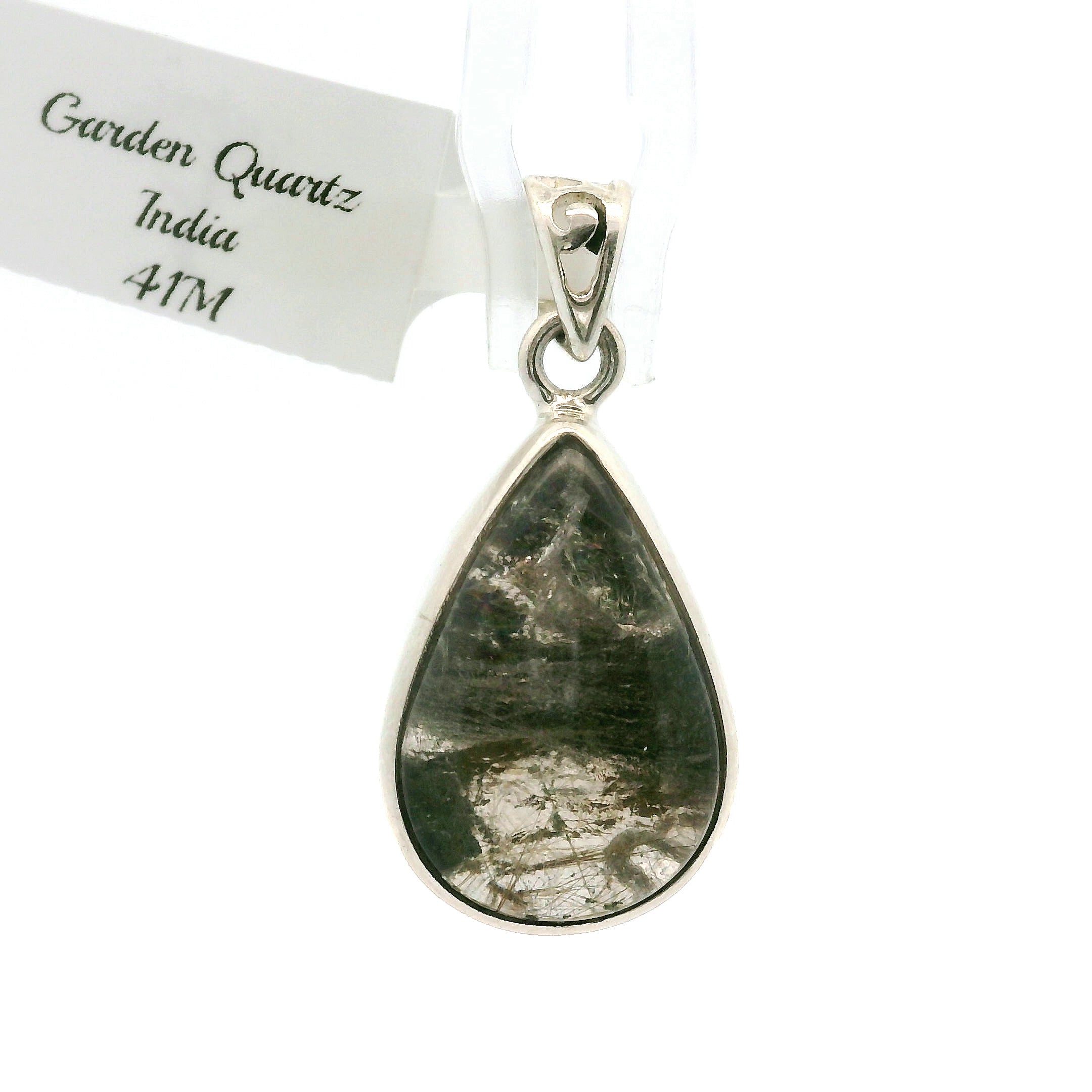 Garden Quartz Pendants .925 Sterling Silver for Insight, Meditation & Shamanic Journey