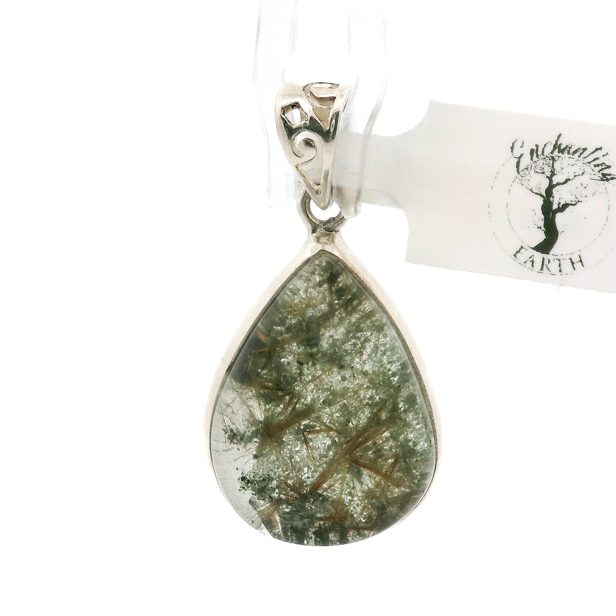 Garden Quartz Pendants .925 Sterling Silver for Insight, Meditation & Shamanic Journey