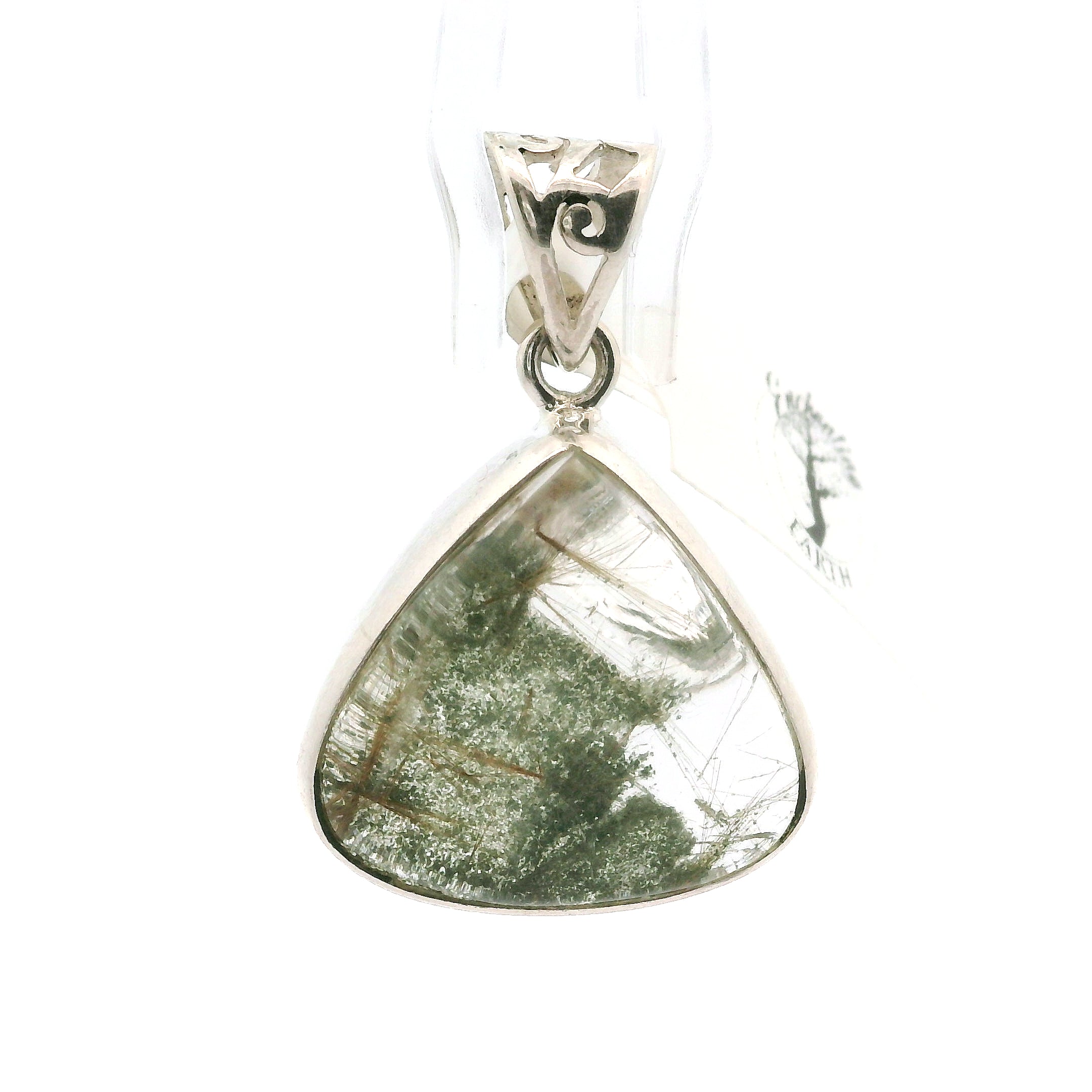 Garden Quartz Pendants .925 Sterling Silver for Insight, Meditation & Shamanic Journey