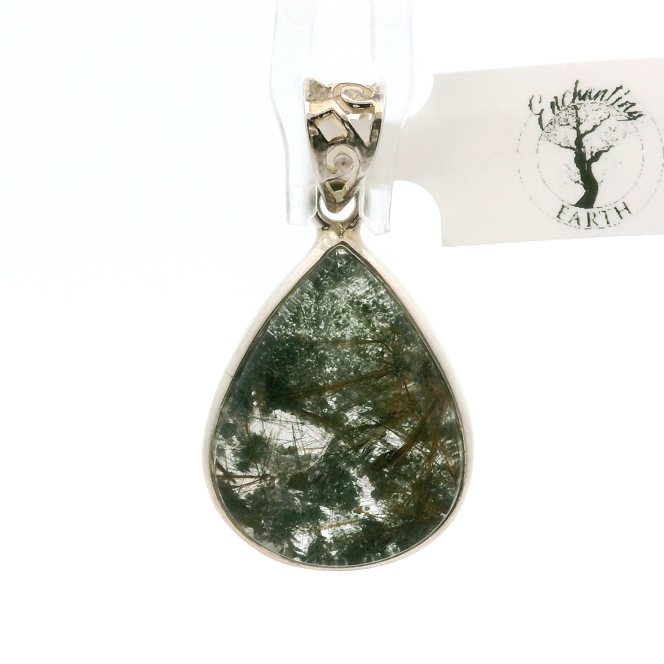 Garden Quartz Pendants .925 Sterling Silver for Insight, Meditation & Shamanic Journey
