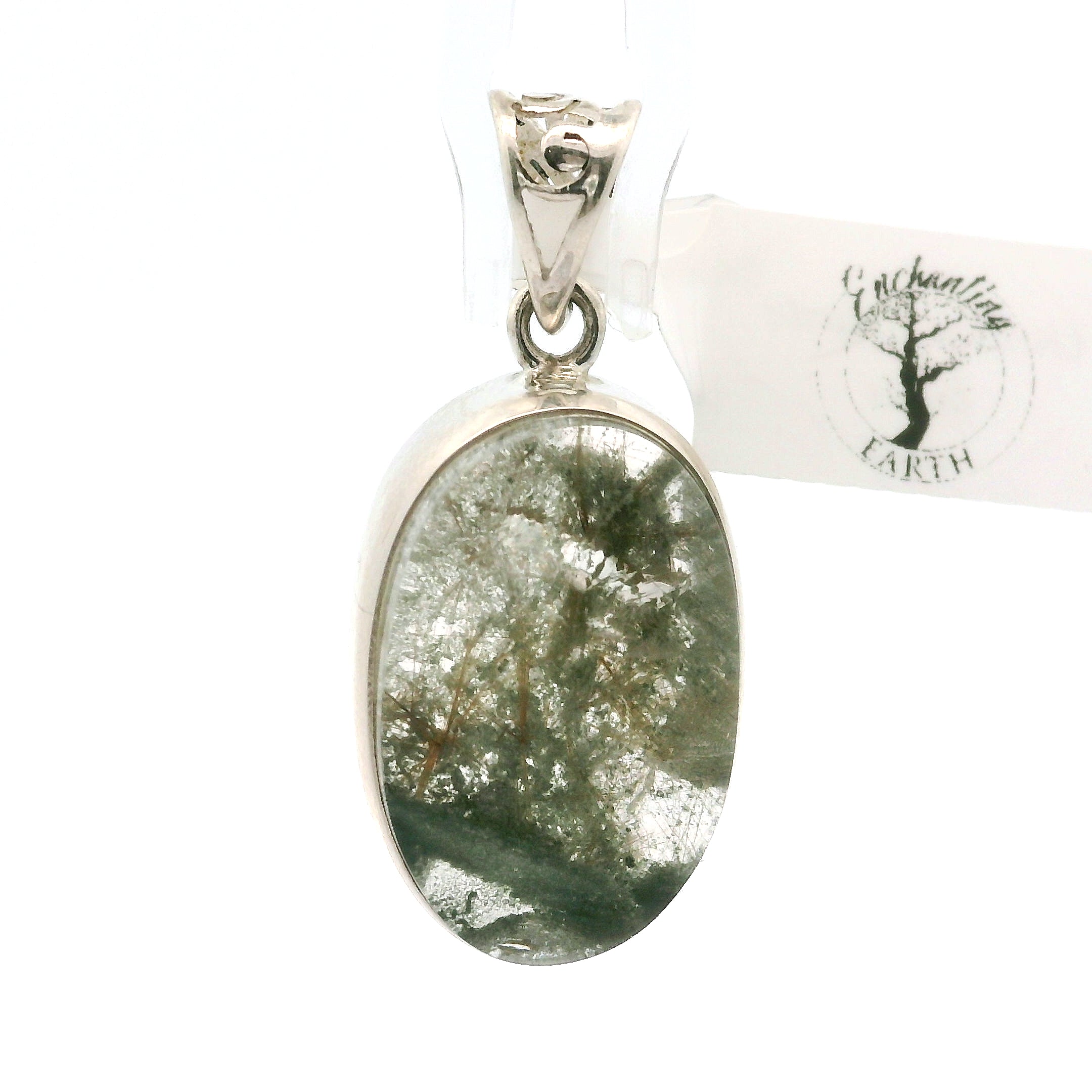 Garden Quartz Pendants .925 Sterling Silver for Insight, Meditation & Shamanic Journey