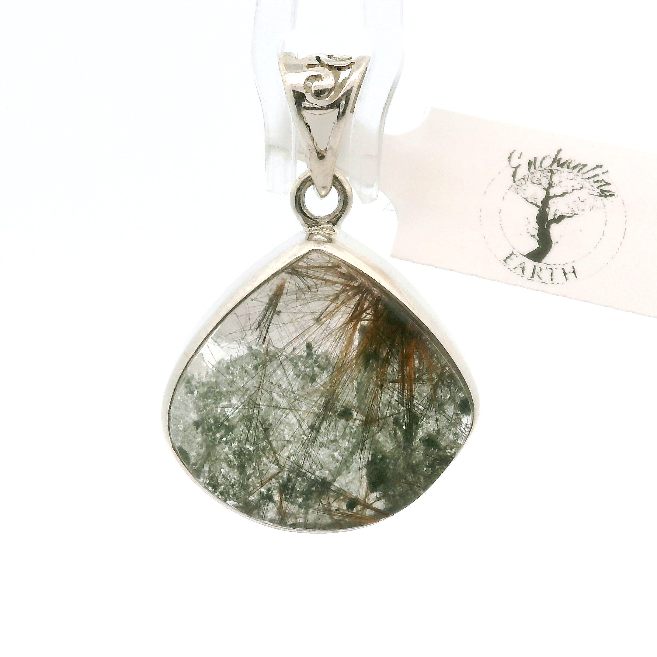 Garden Quartz Pendants .925 Sterling Silver for Insight, Meditation & Shamanic Journey