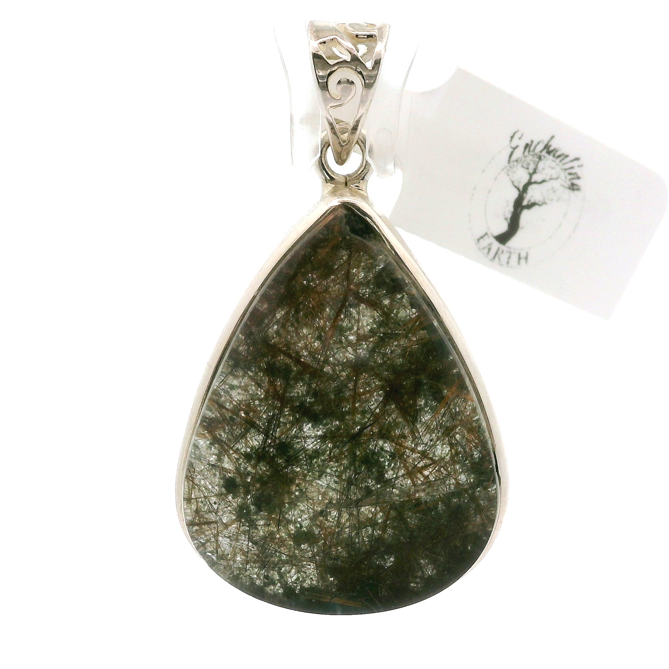 Garden Quartz Pendants .925 Sterling Silver for Insight, Meditation & Shamanic Journey