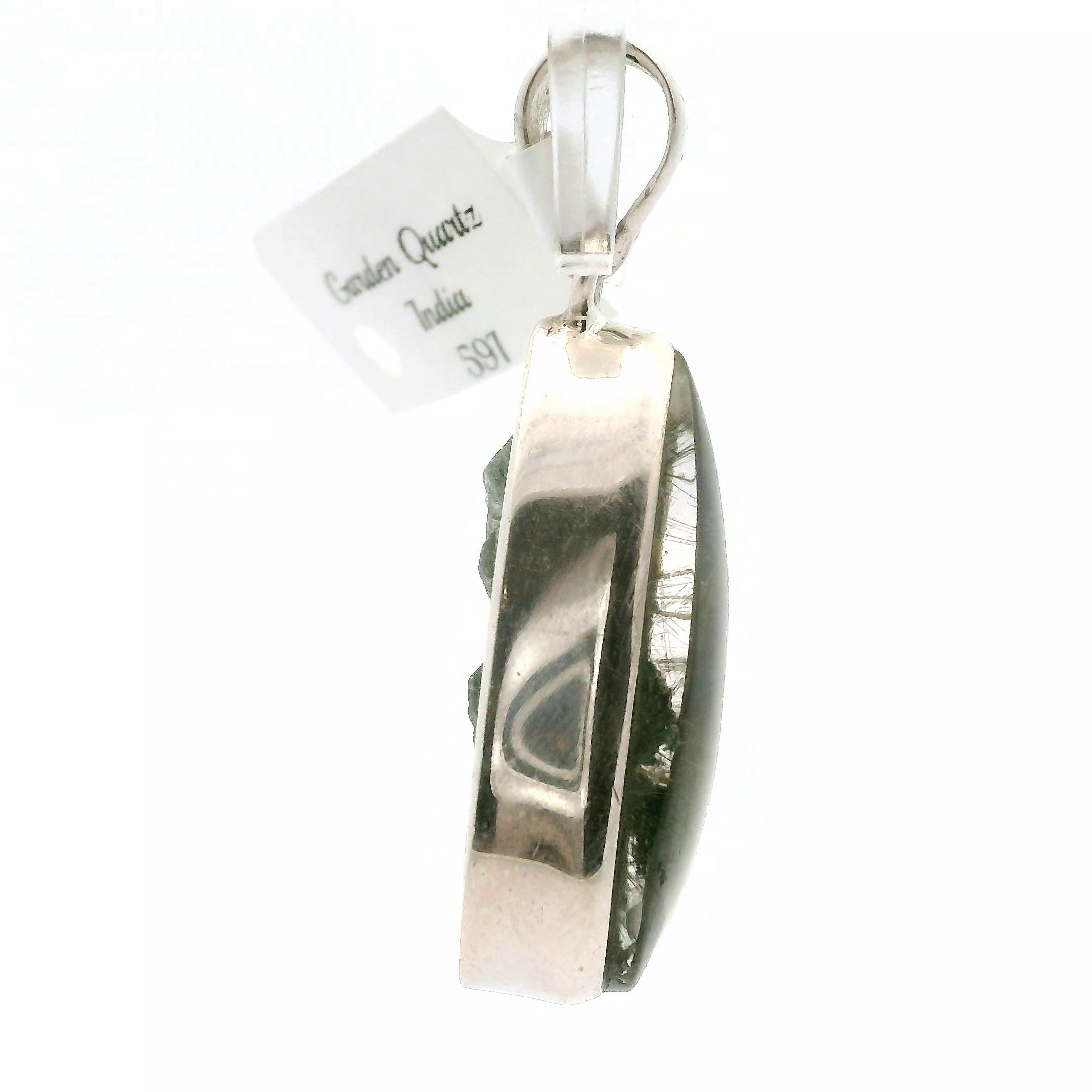 Garden Quartz Pendants .925 Sterling Silver for Insight, Meditation & Shamanic Journey