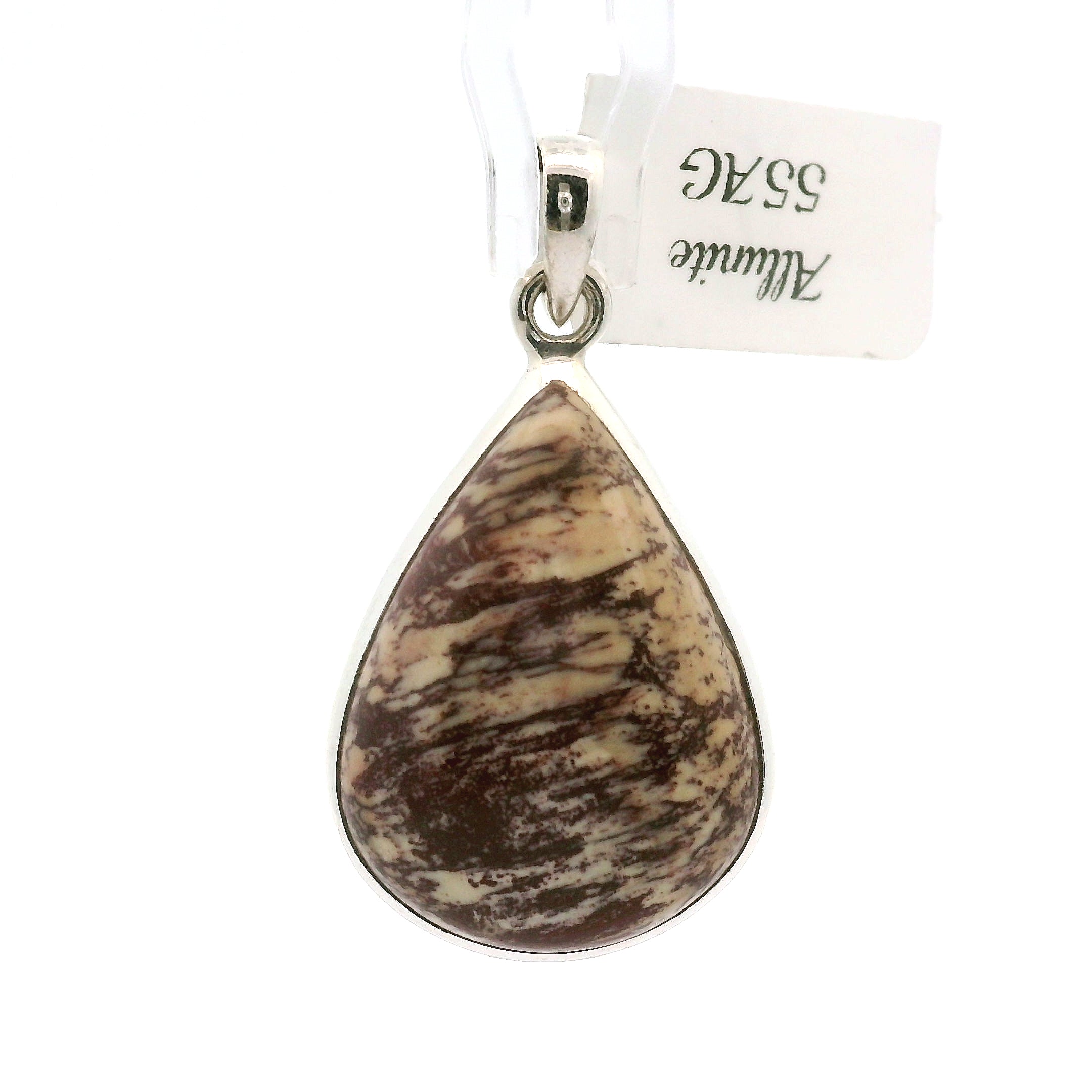 Alunite Pendant in .925 Silver for Strength and Grounding