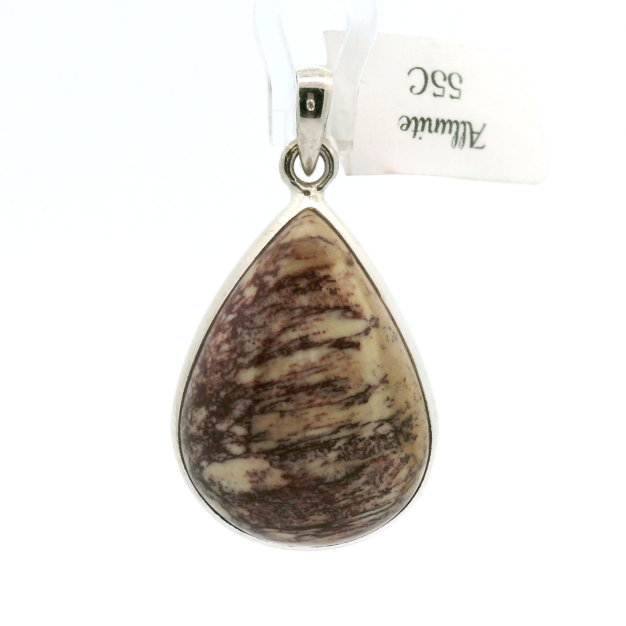 Alunite Pendant in .925 Silver for Strength and Grounding
