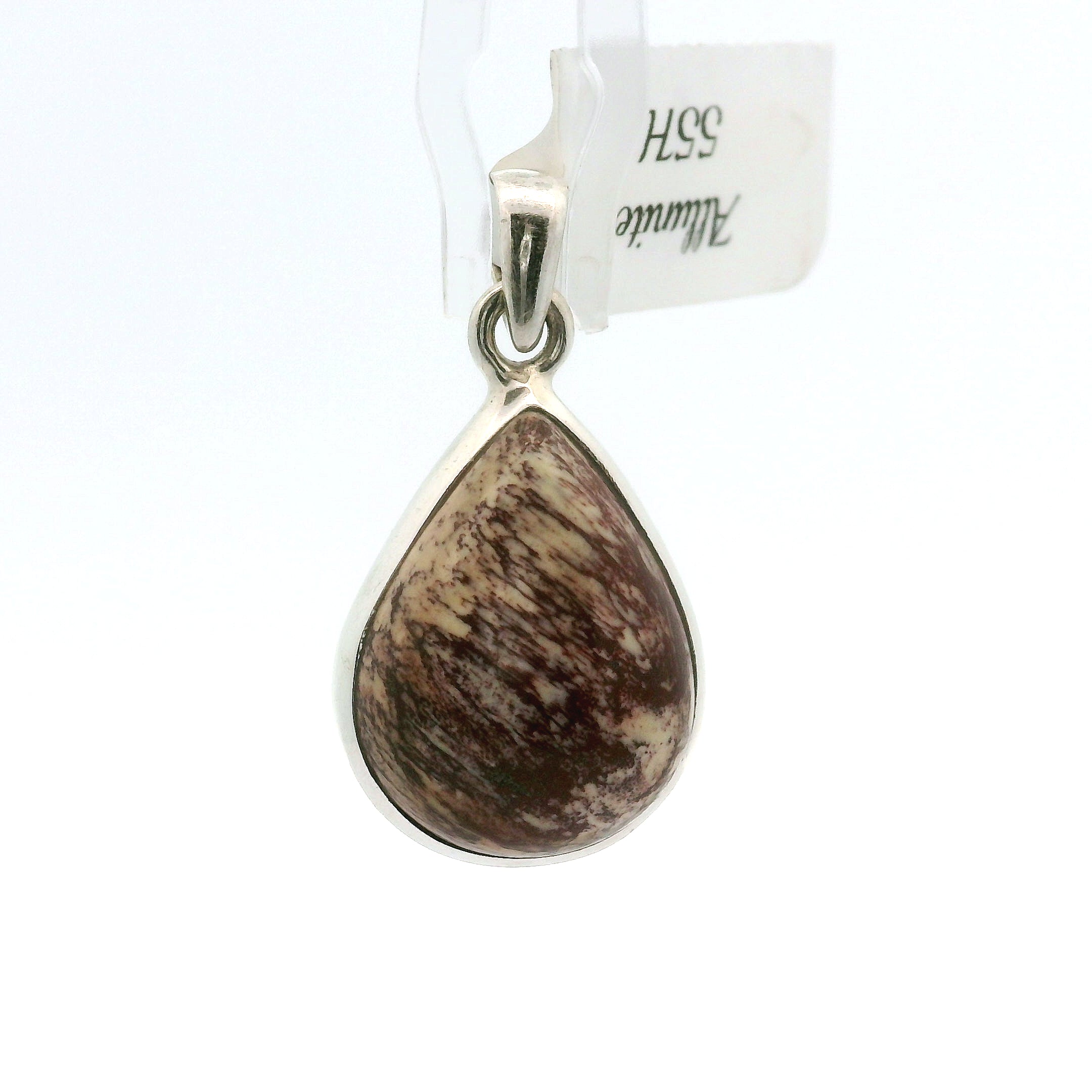 Alunite Pendant in .925 Silver for Strength and Grounding