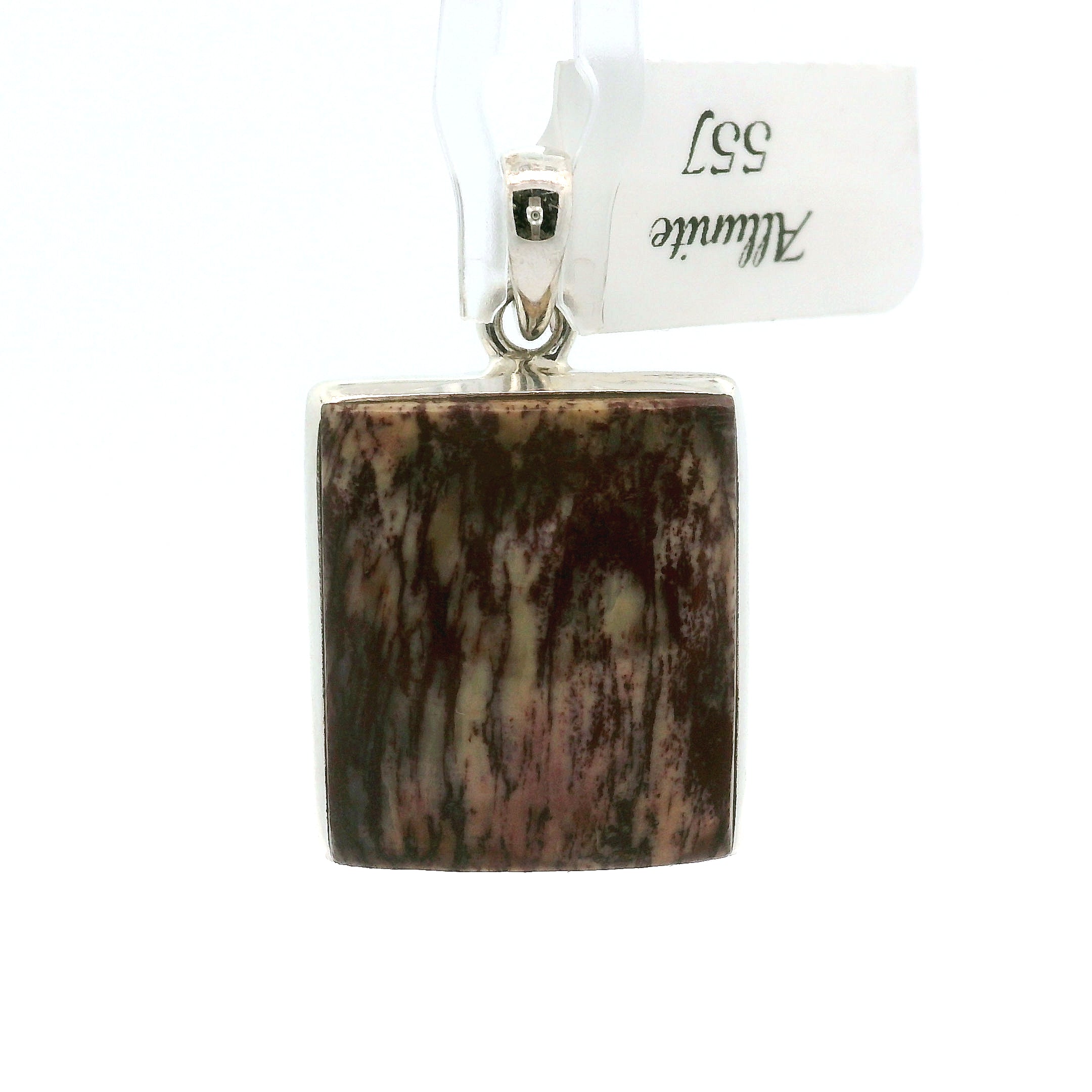 Alunite Pendant in .925 Silver for Strength and Grounding