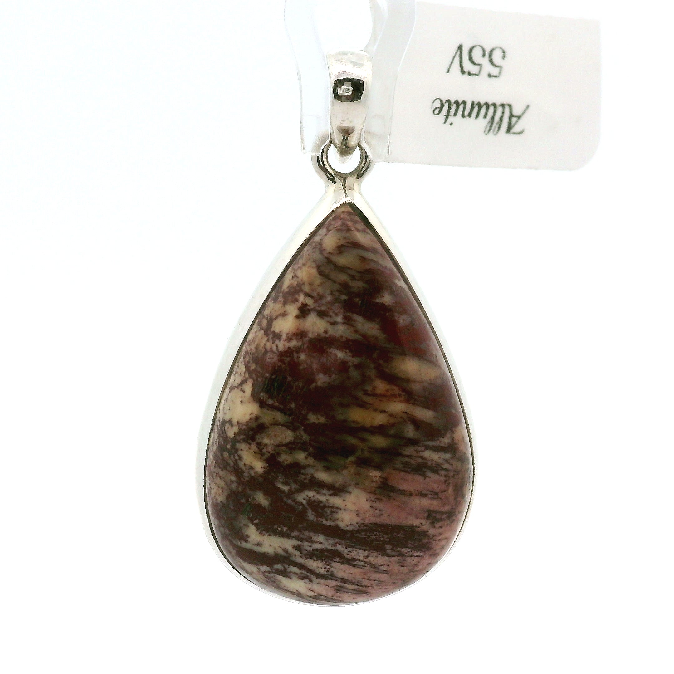 Alunite Pendant in .925 Silver for Strength and Grounding