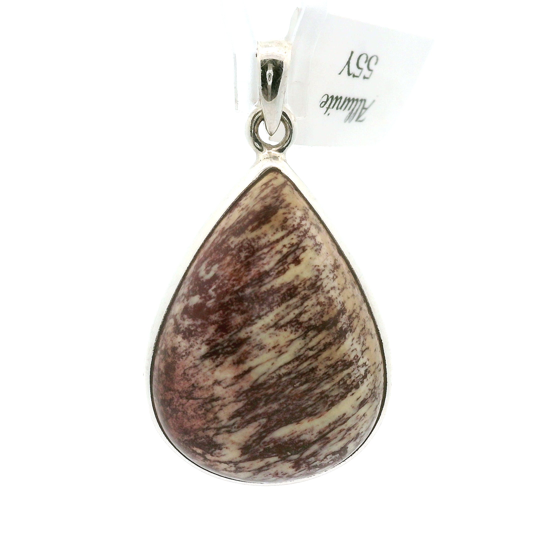 Alunite Pendant in .925 Silver for Strength and Grounding