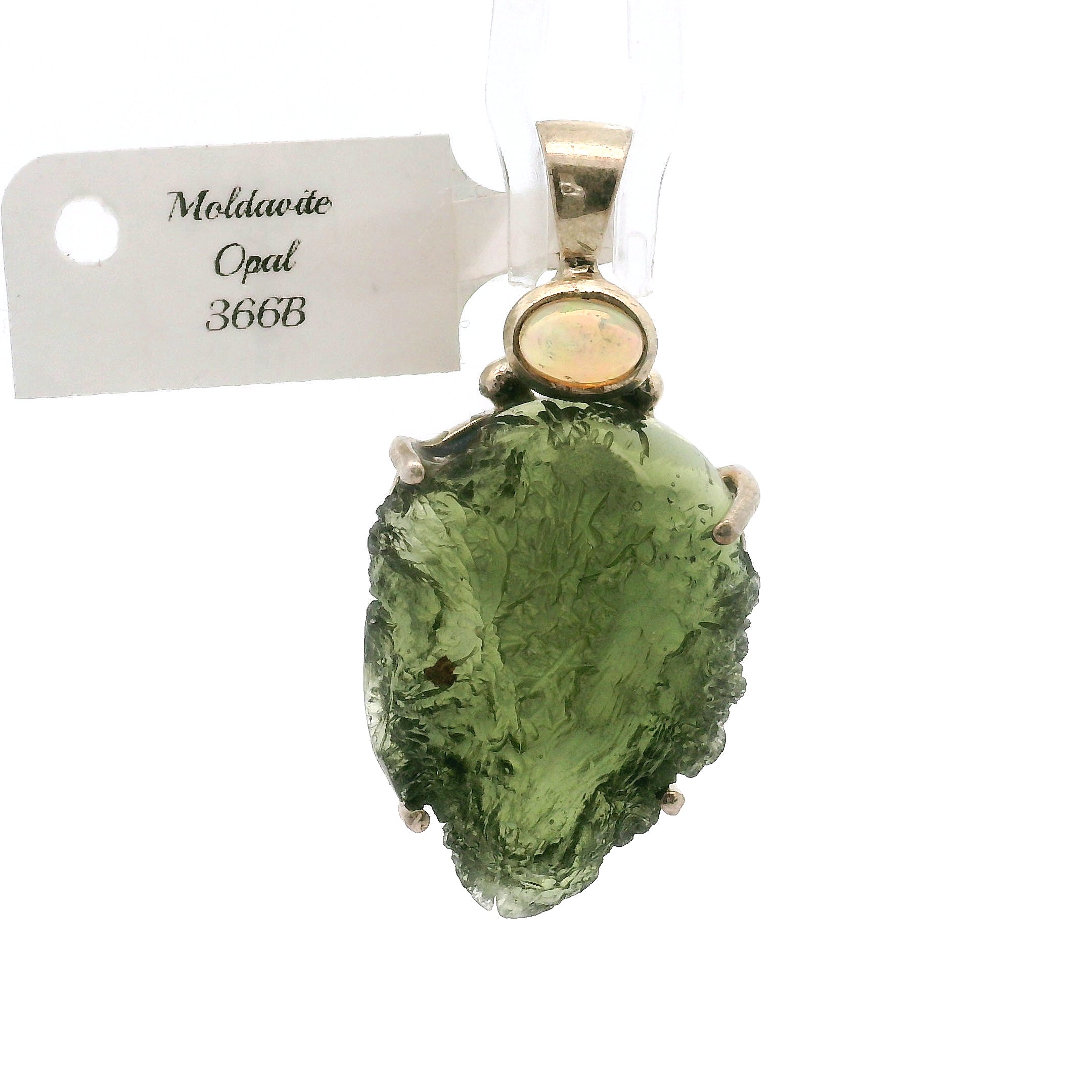 Moldavite Pendant .925 Silver for Manifesting Miracles
