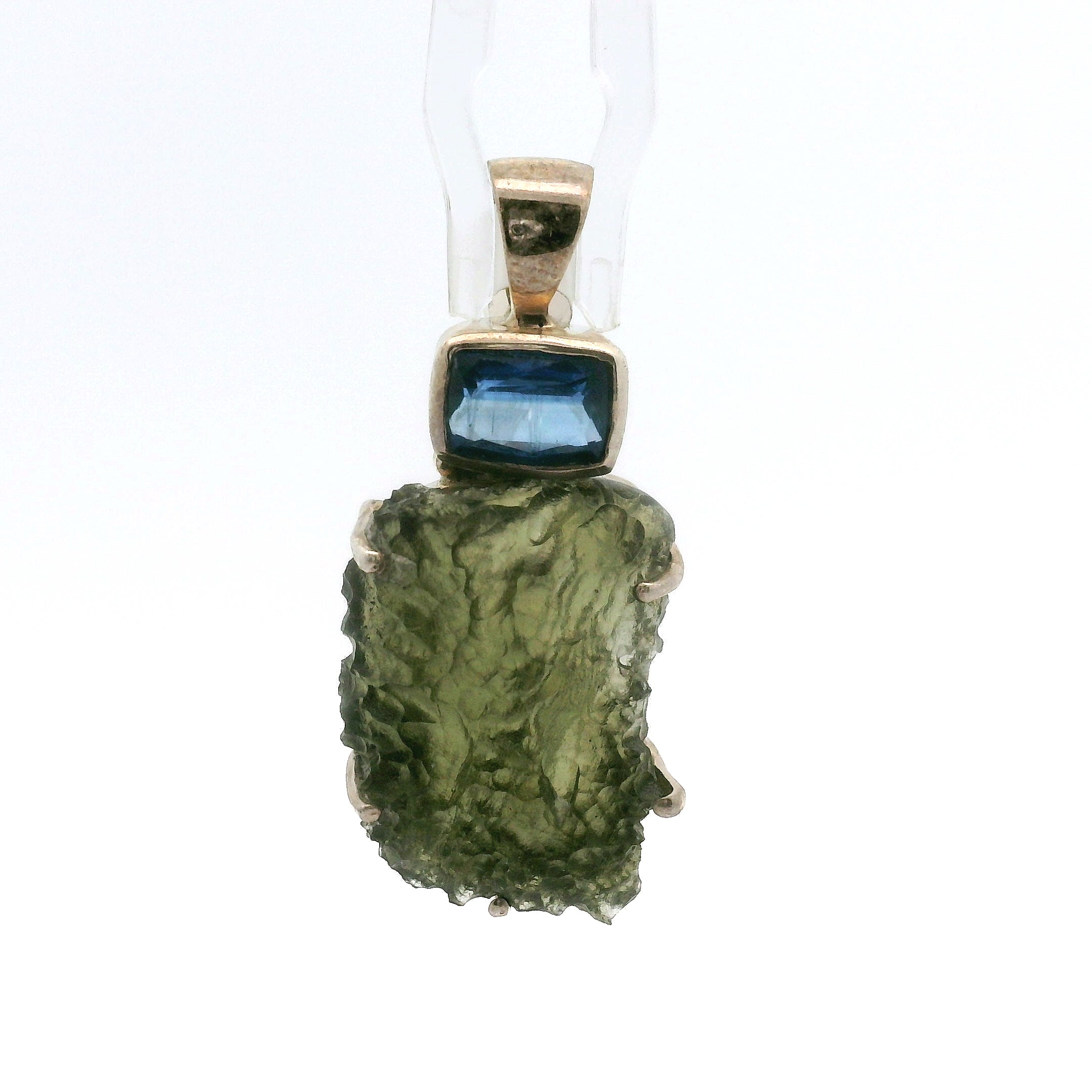 Moldavite Pendant .925 Silver for Manifesting Miracles