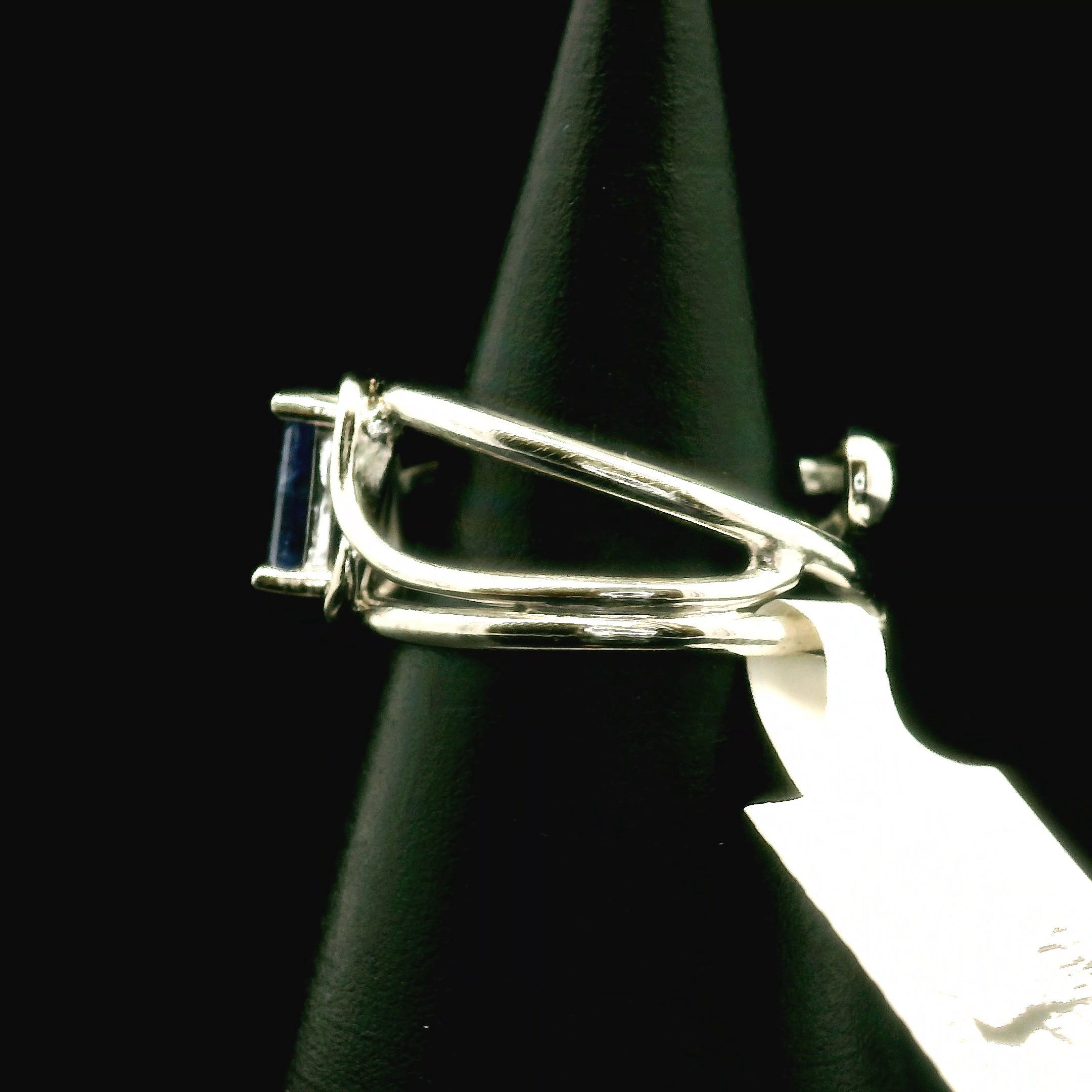 Sodalite Midi Cuff Ring .925 Silver for Dream Recall and Relaxation