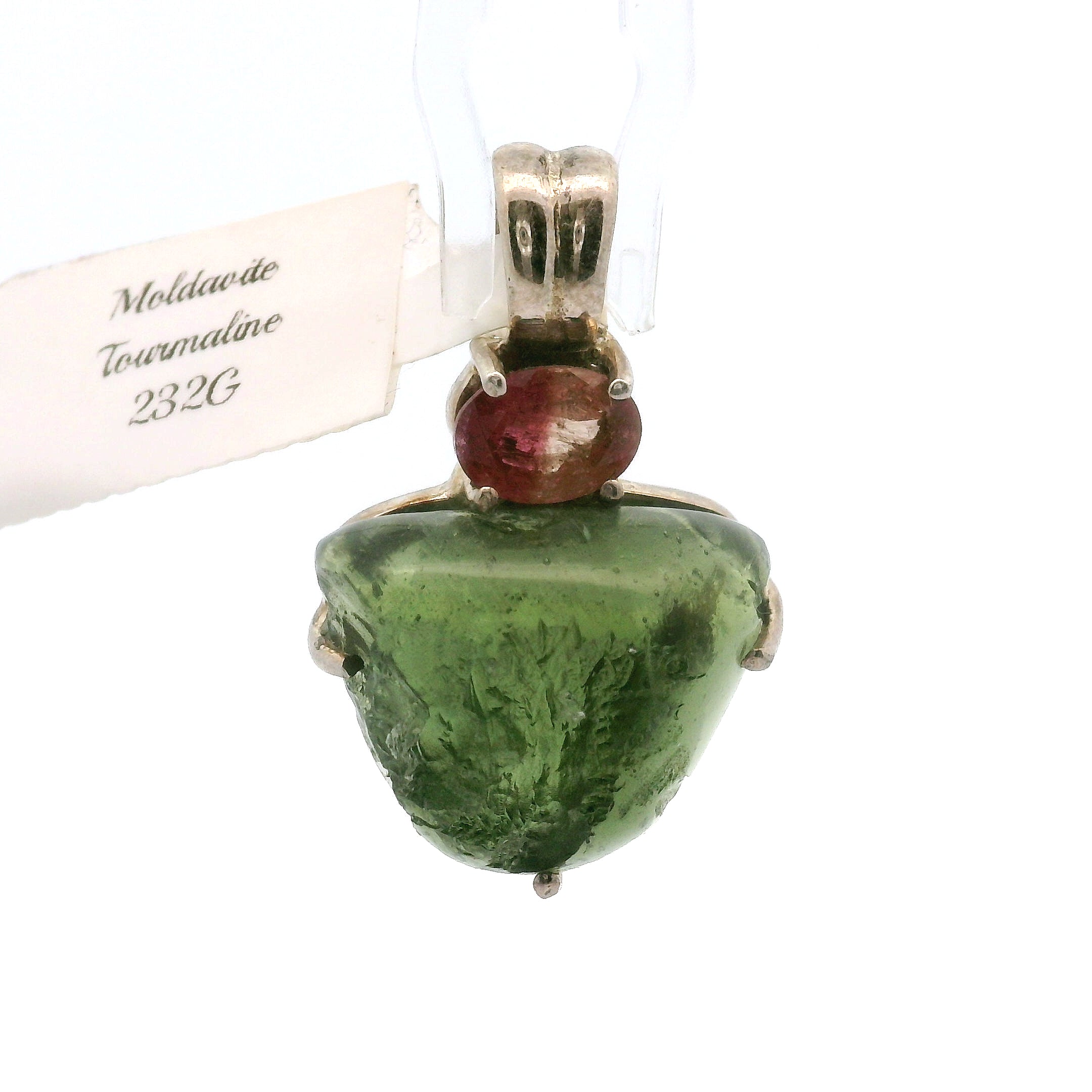 Moldavite Pendant .925 Silver for Manifesting Miracles