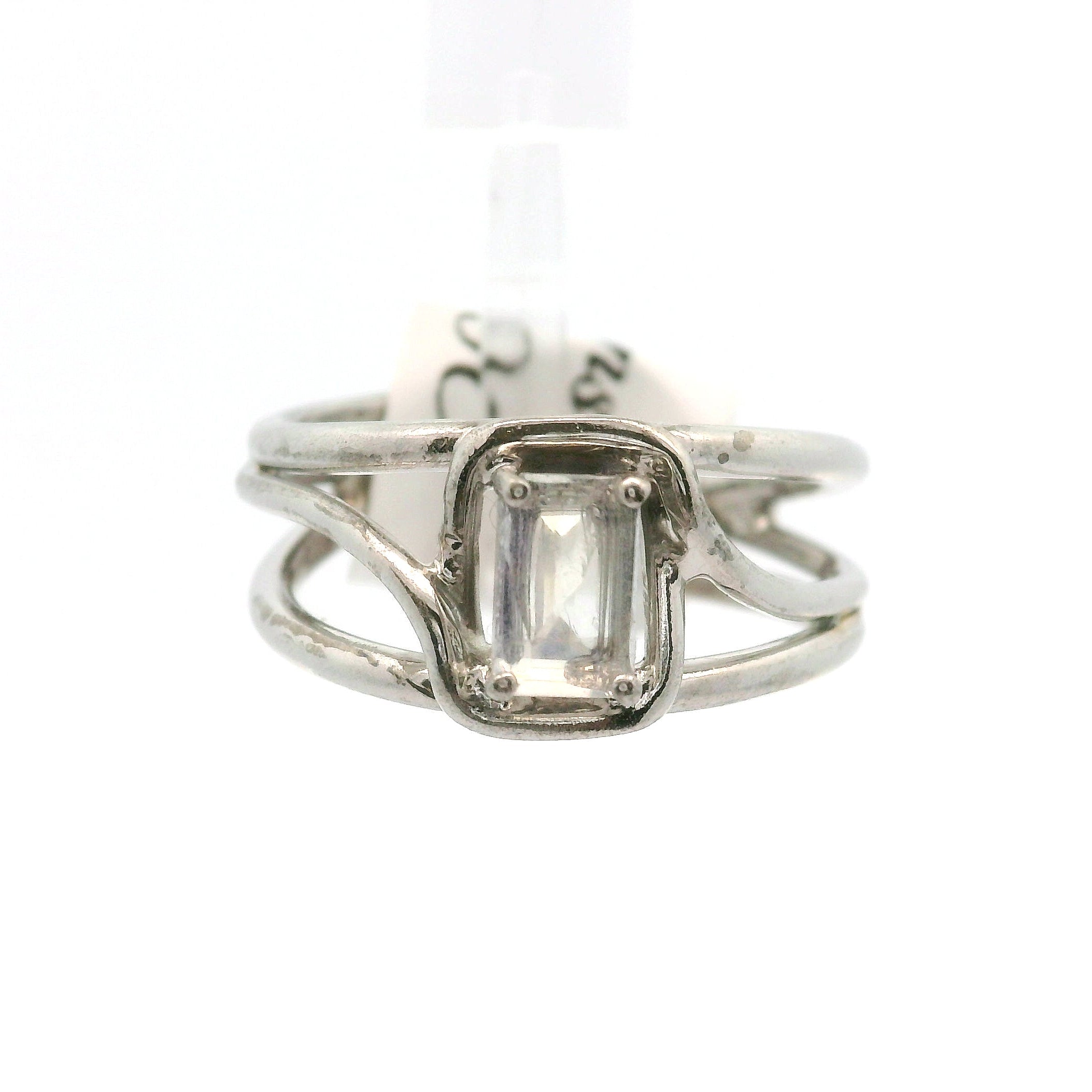 Moonstone Midi Cuff Ring .925 Silver for New Beginnings, Protection and Manifestation