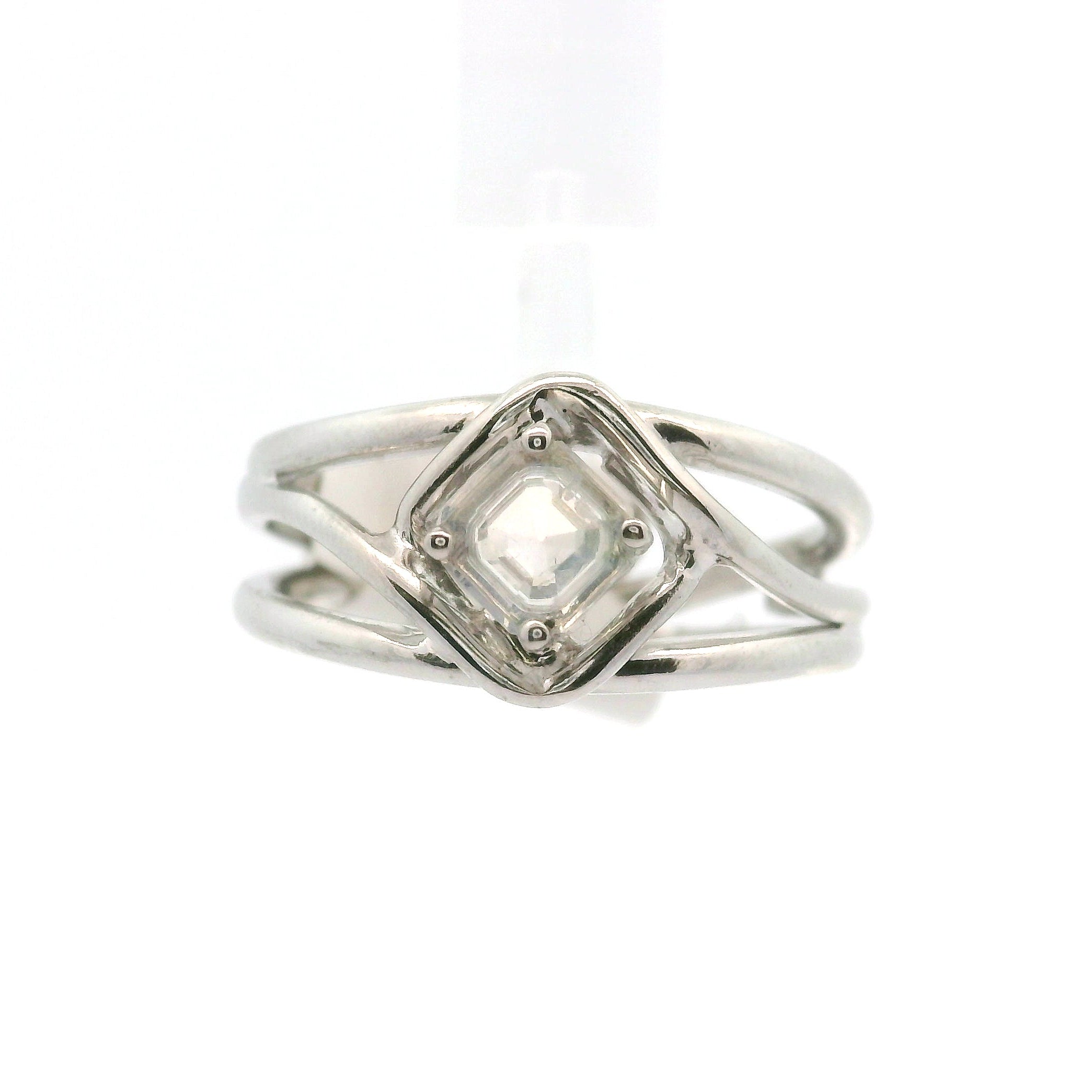 Moonstone Midi Cuff Ring .925 Silver for New Beginnings, Protection and Manifestation
