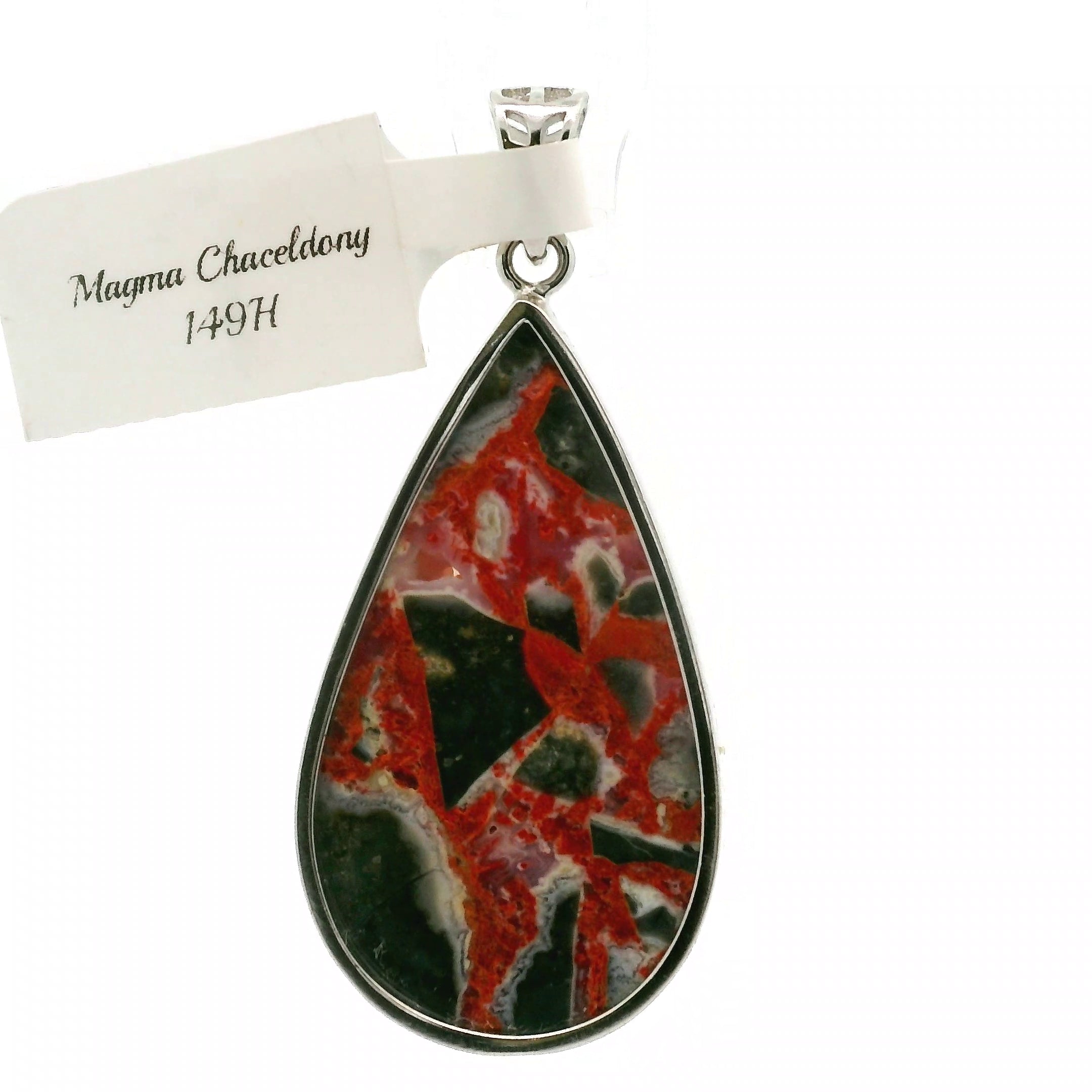 Magma Chalcedony Pendants .925 Silver for Promoting Creativity