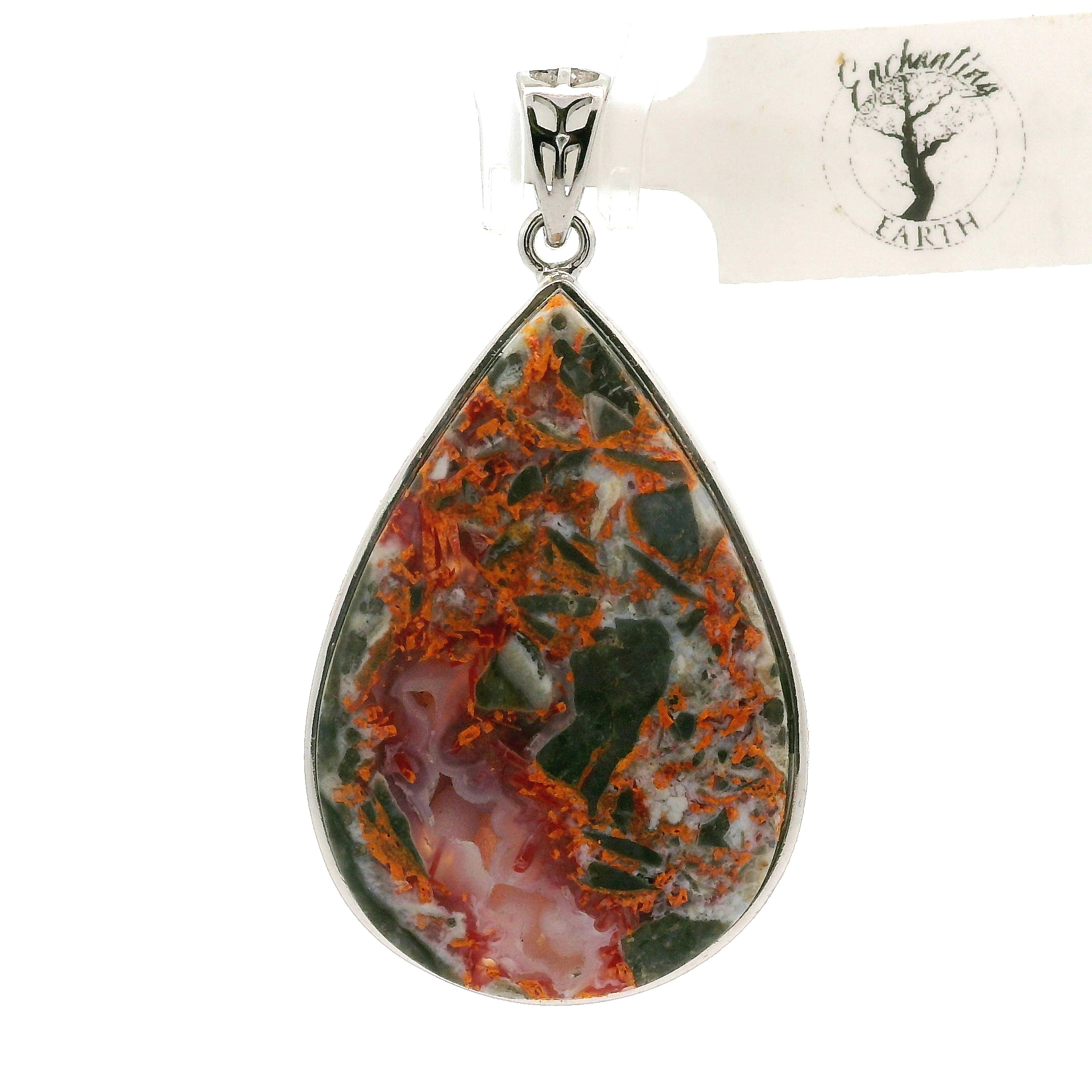 Magma Chalcedony Pendants .925 Silver for Promoting Creativity
