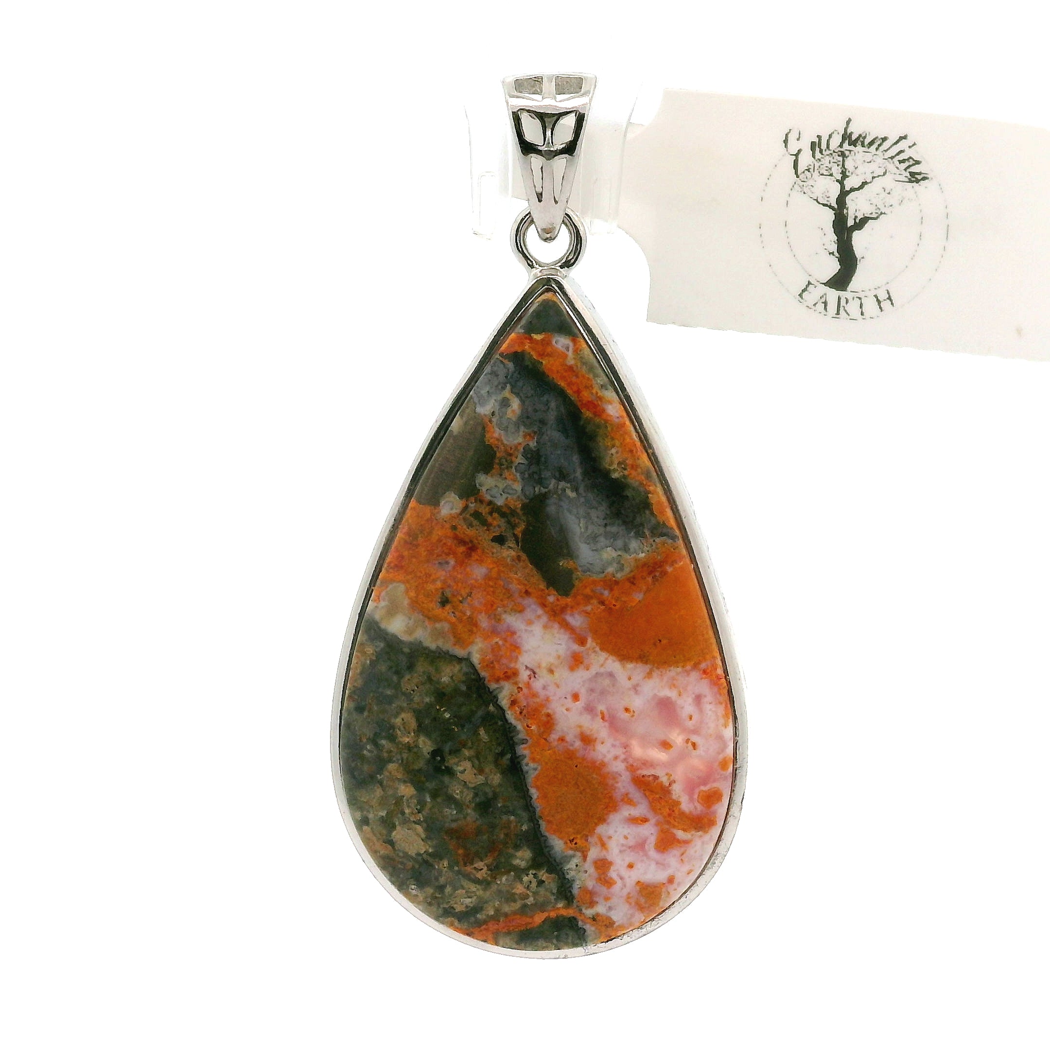 Magma Chalcedony Pendants .925 Silver for Promoting Creativity