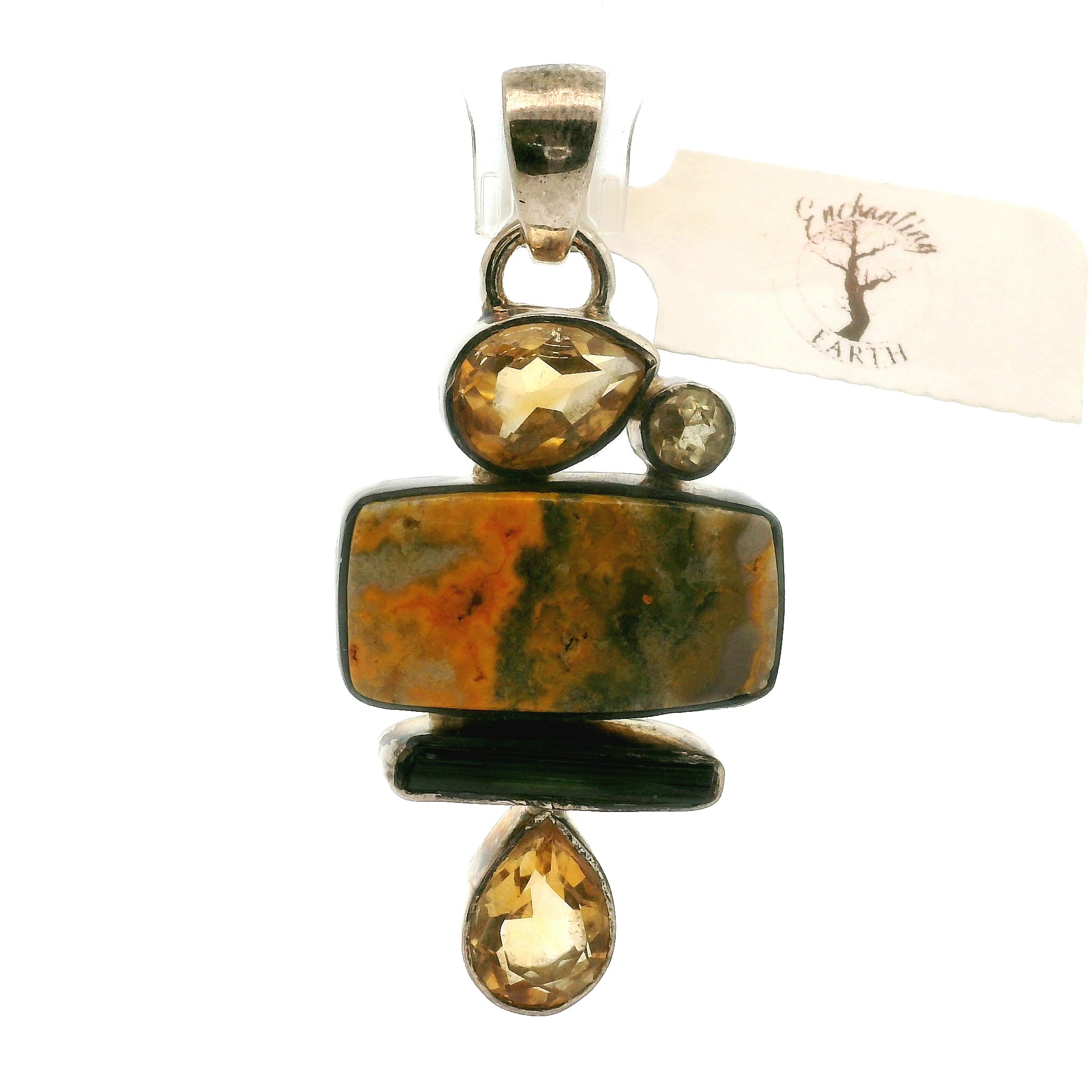 Bumblebee Jasper Pendants .925 Silver for Confidence, Creative Manifestation and Personal Power