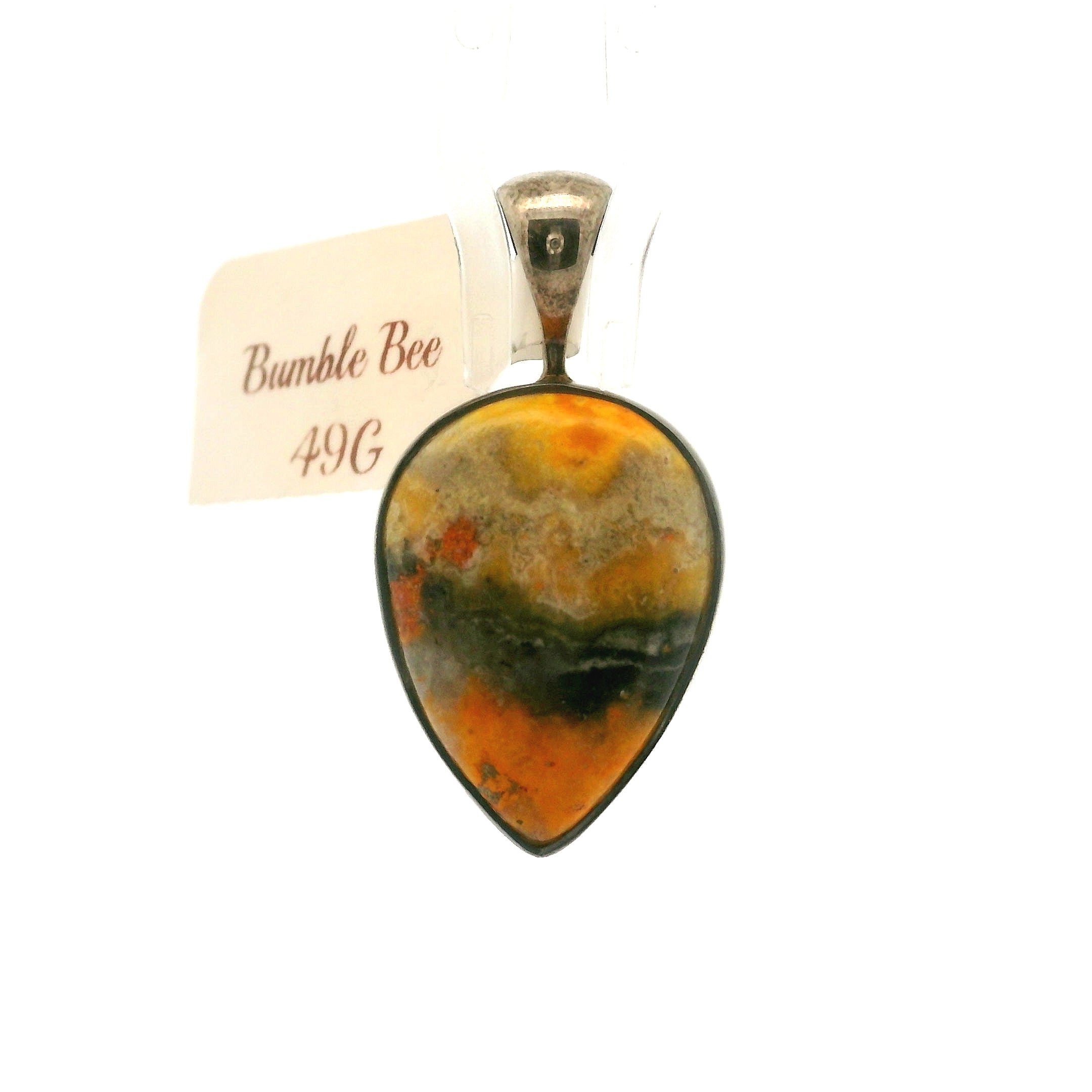 Bumblebee Jasper Pendants .925 Silver for Confidence, Creative Manifestation and Personal Power