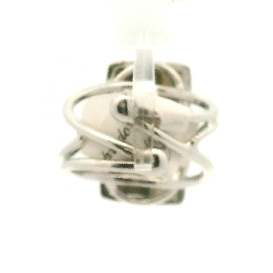 Labradorite with Apatite Cuff Ring .925 Silver for Insight, Magic, Protection and Transformation