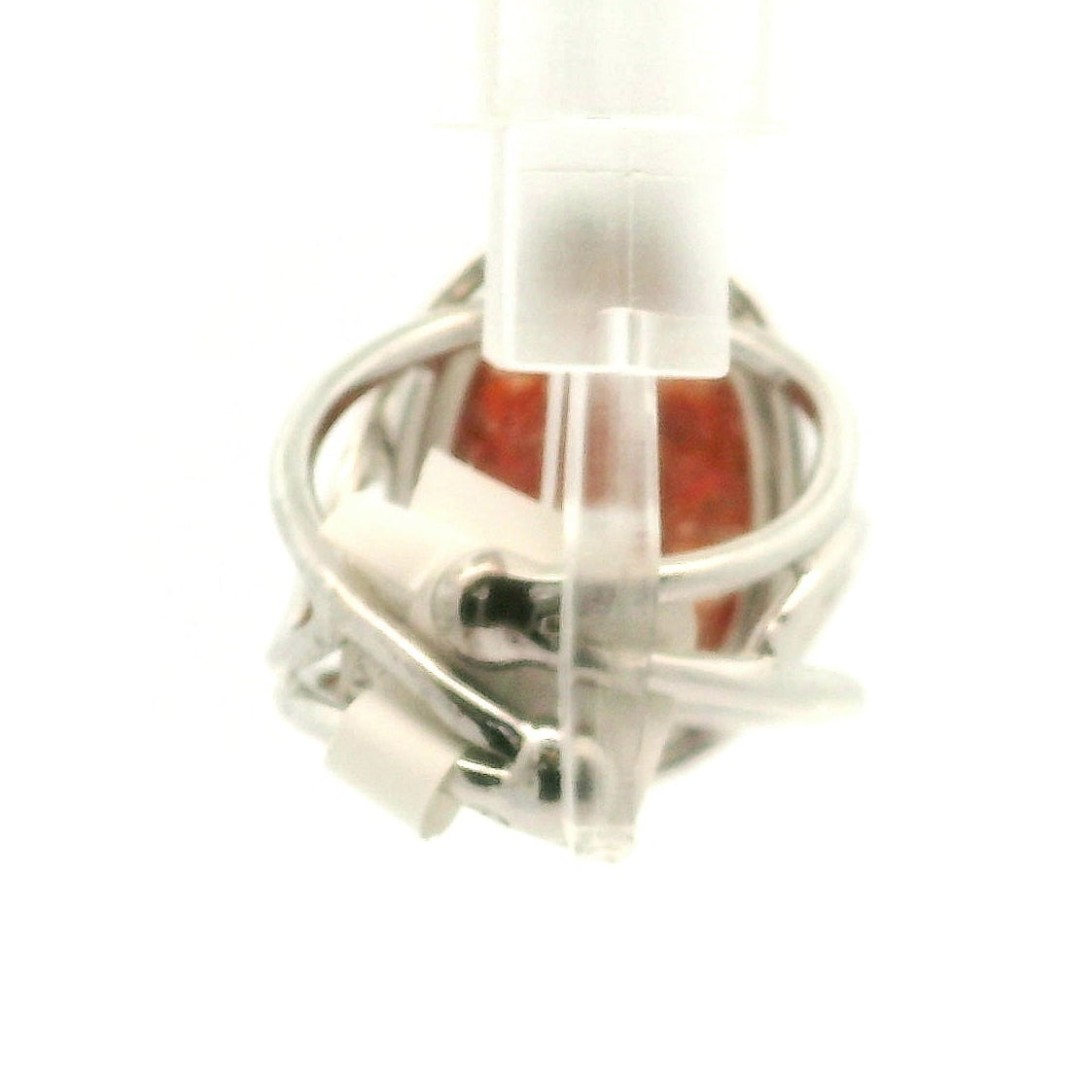 Sunstone and Opal Cuff Ring .925 Silver for Confidence, Strength and Transformation