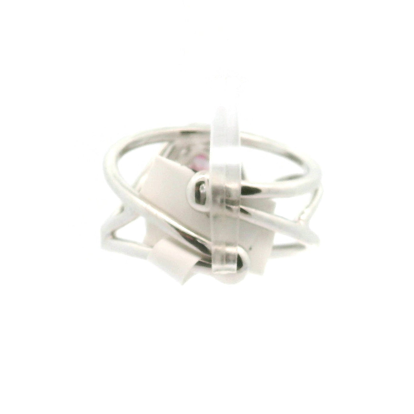 Phantom Watermelon Teardrop Tourmaline Cuff Ring .925 Silver for Profound Compassion and Self-Love