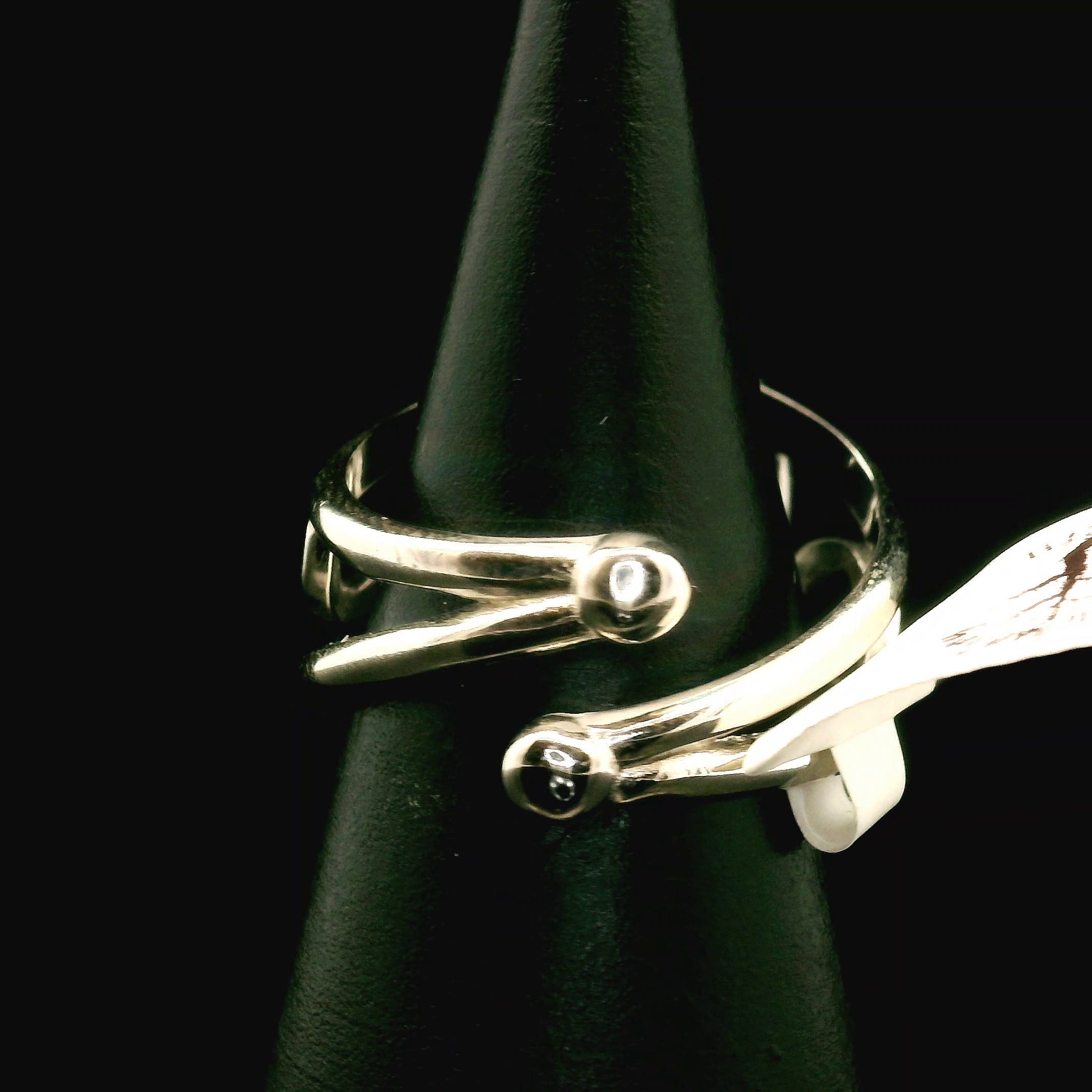 Richterite Cuff Ring 925 Silver for Astral Travel, Dreamwork and Intuition