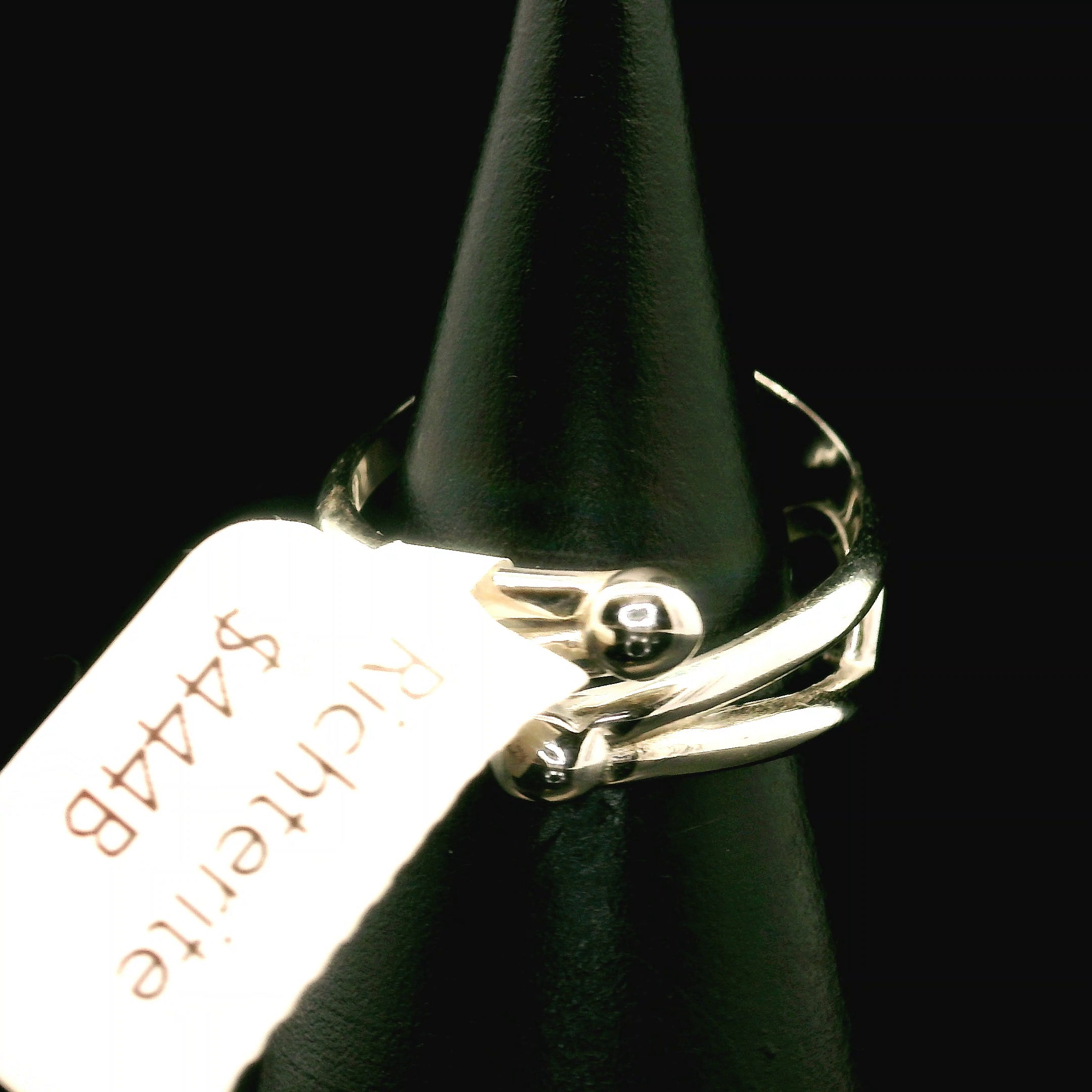 Richterite Cuff Ring 925 Silver for Astral Travel, Dreamwork and Intuition