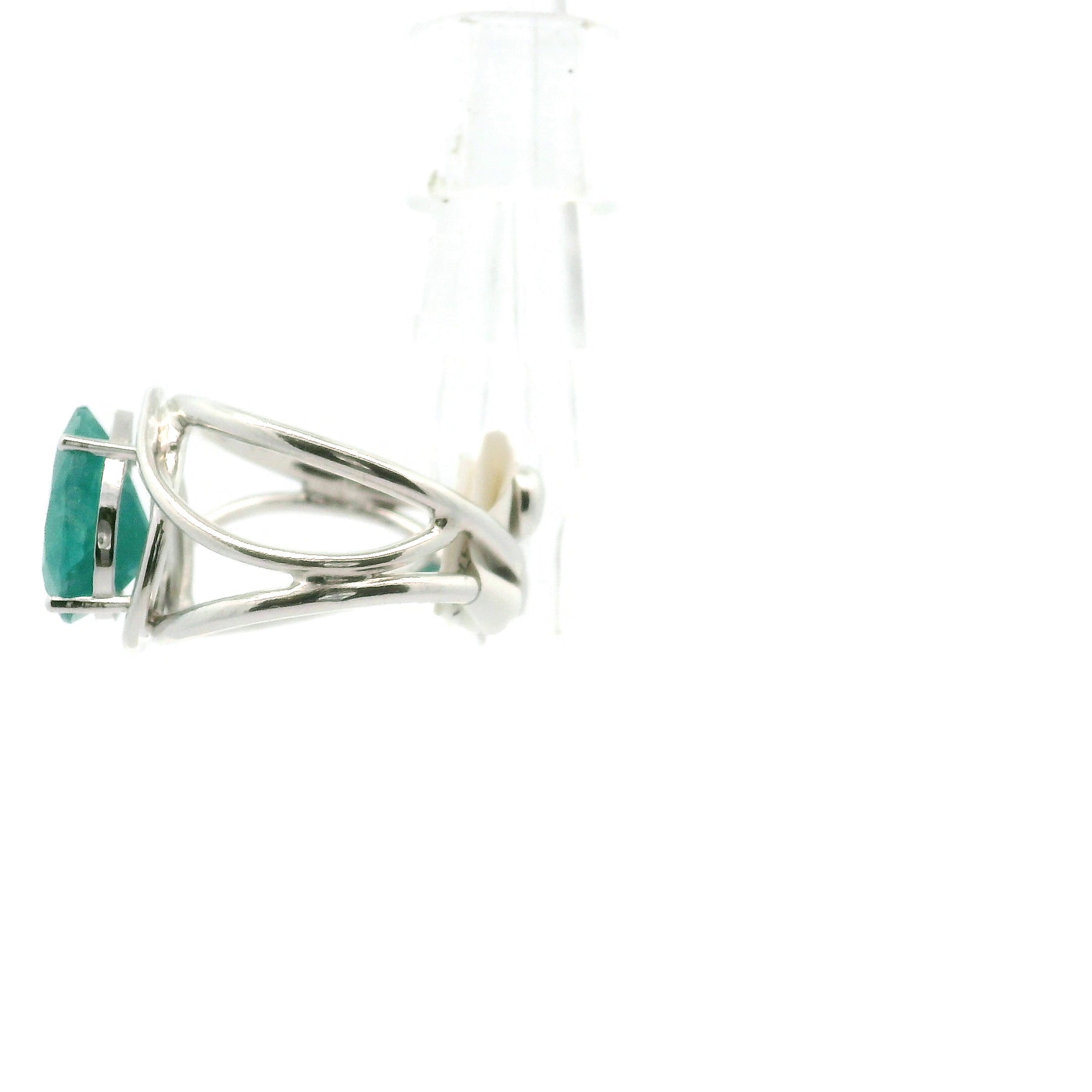 Sar-i-Sang Green Hauyne Midi Cuff Ring 925 Silver for Intuition, Purification and Meditation