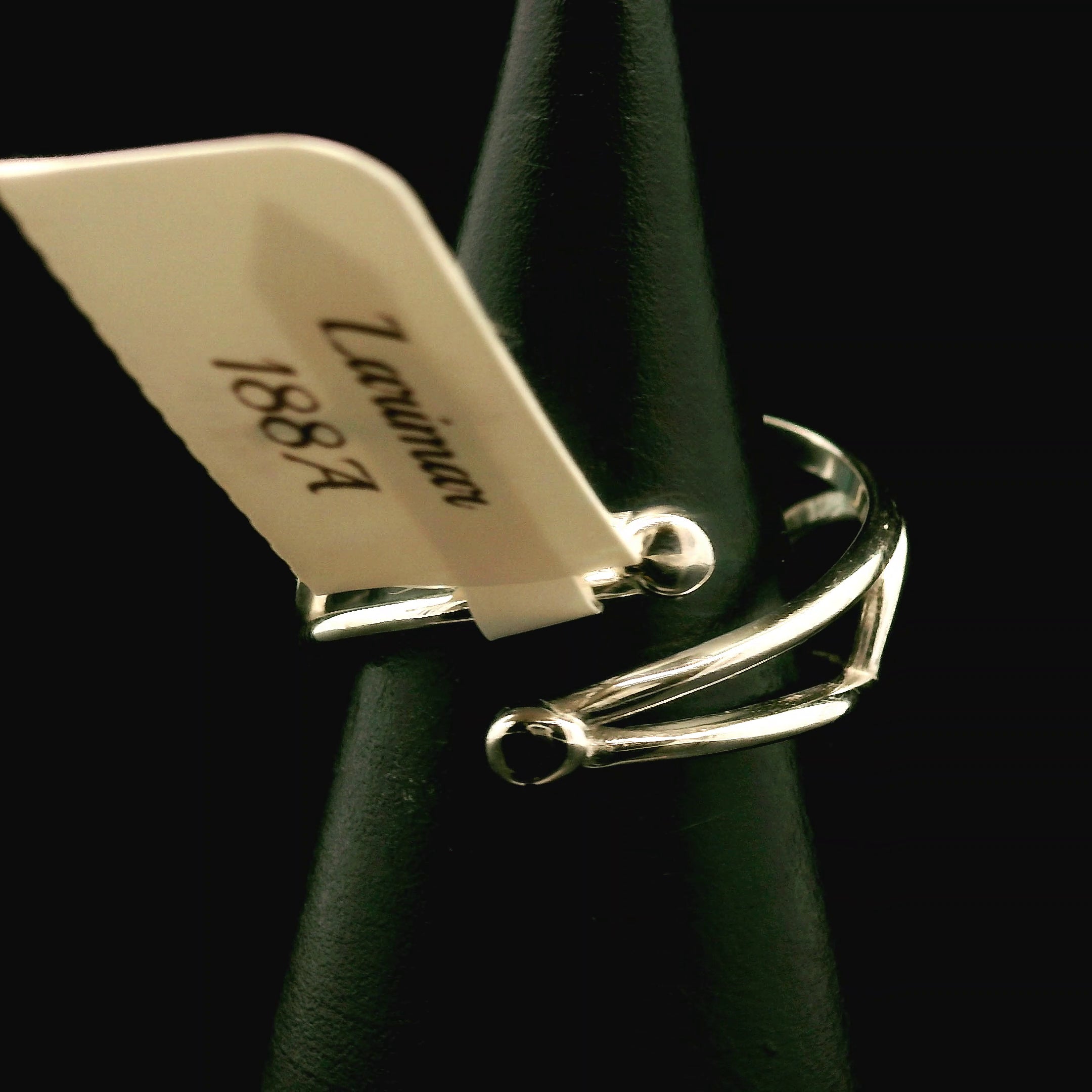 Larimar Cuff Ring .925 Silver for Peace and Tranquility