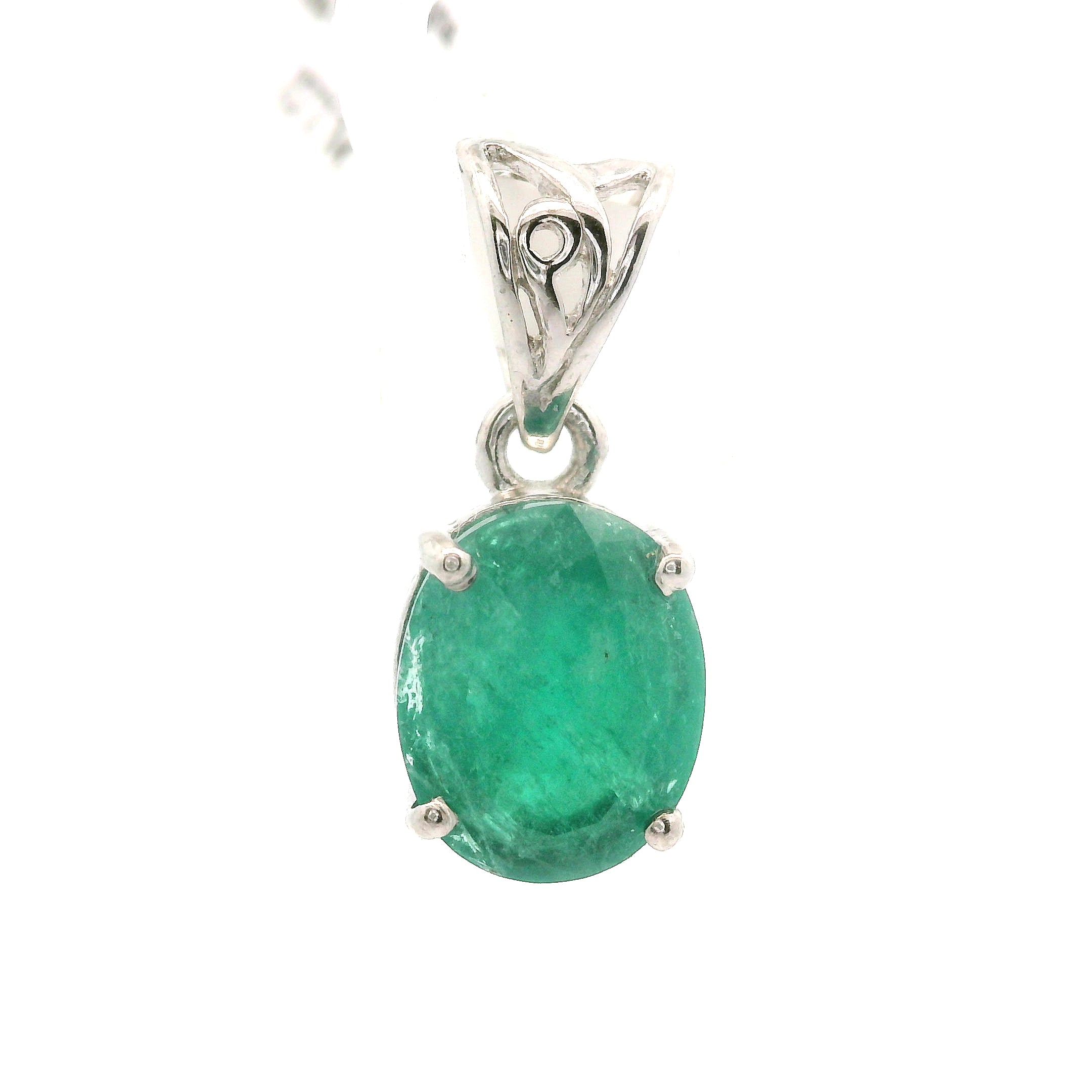Sar-i-Sang Green Hauyne Pendant 925 Silver for Intuition, Purification and Meditation