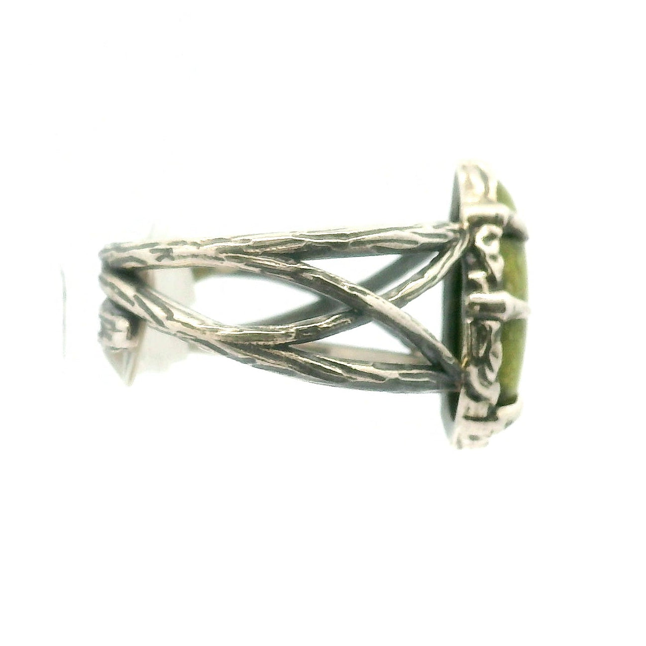 Atlantisite Bad Witch Cuff Ring .925 Silver with Rhodium Plating for Inner Peace and Improved Self Esteem