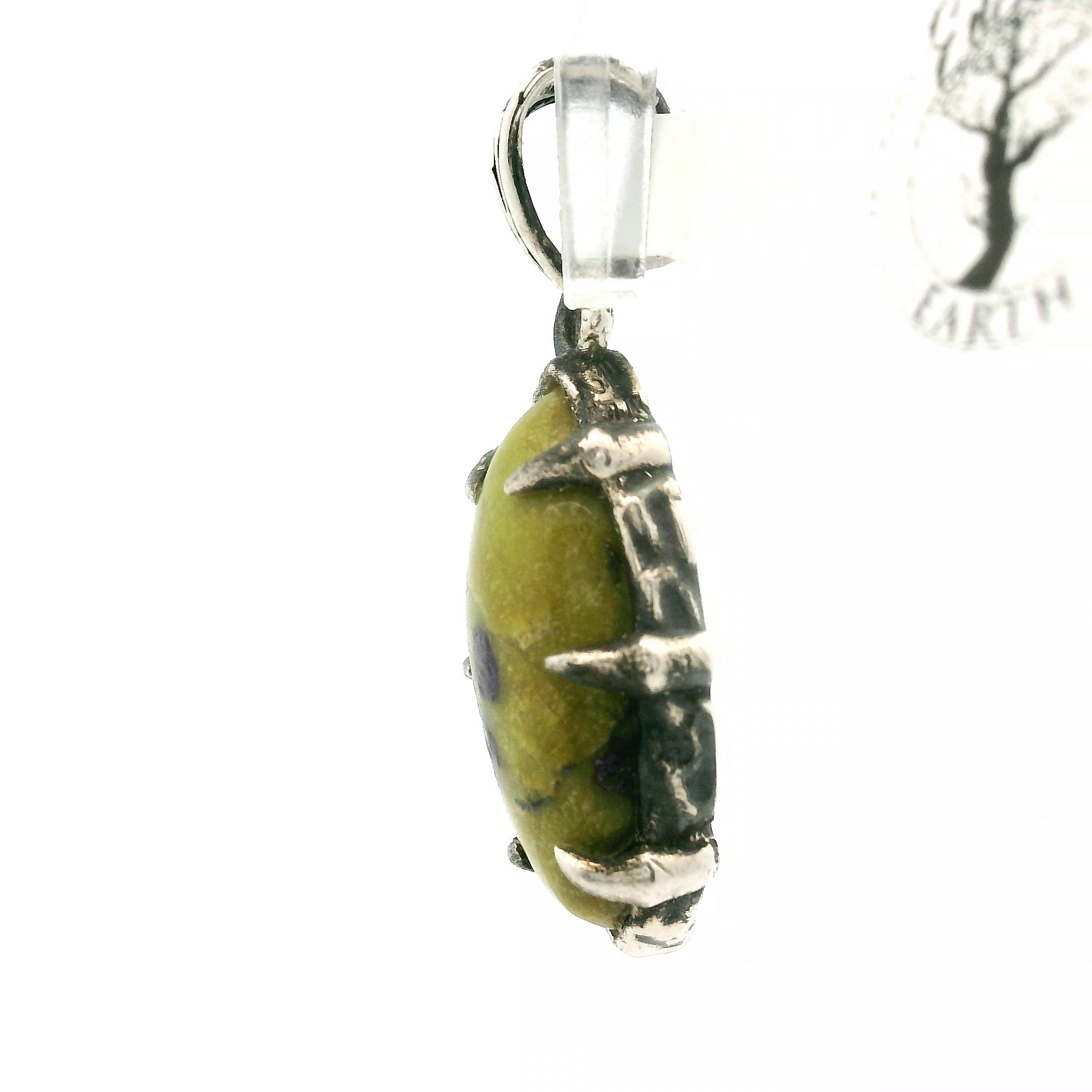 Atlantisite Bad Witch Pendant .925 Silver with Rhodium Plating for Inner Peace and Improved Self Esteem