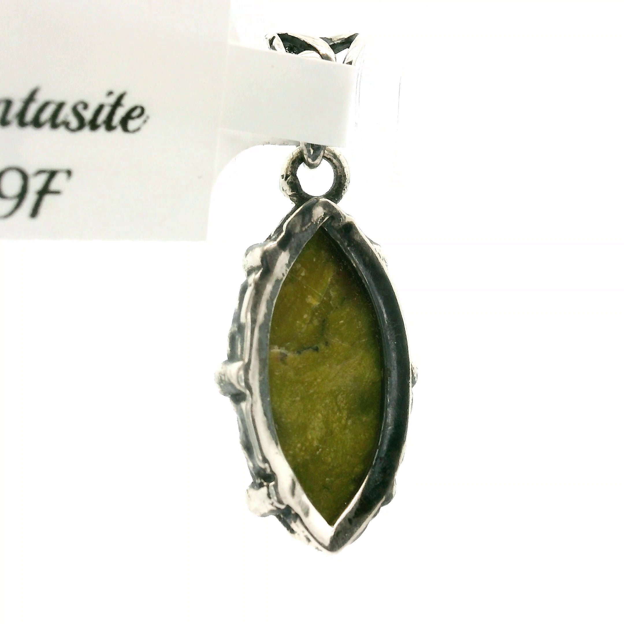 Atlantisite Bad Witch Pendant .925 Silver with Rhodium Plating for Inner Peace and Improved Self Esteem