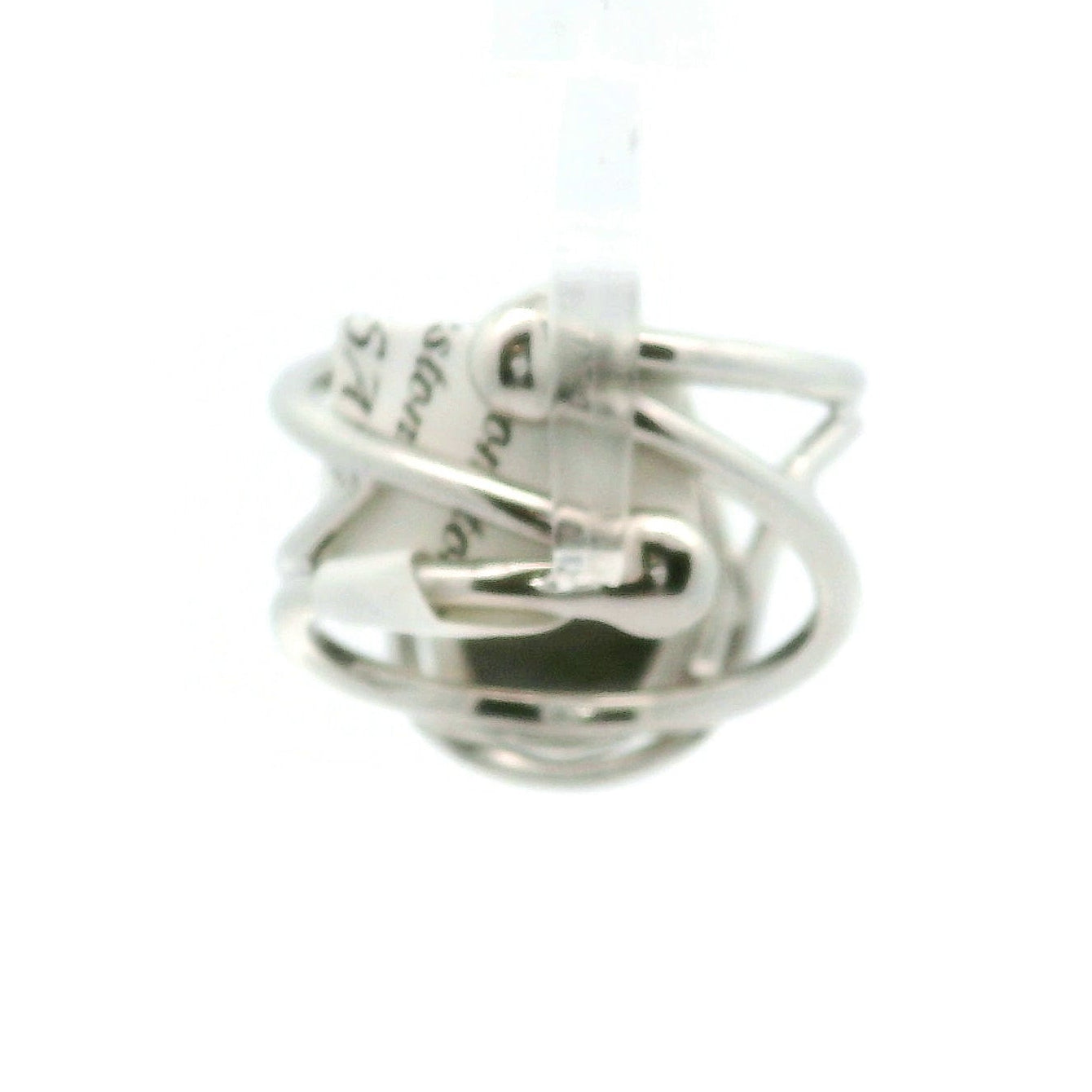 Black Moonstone Sunstone Cuff Ring .925 Silver for Creation, Divine Feminine, & Manifestation