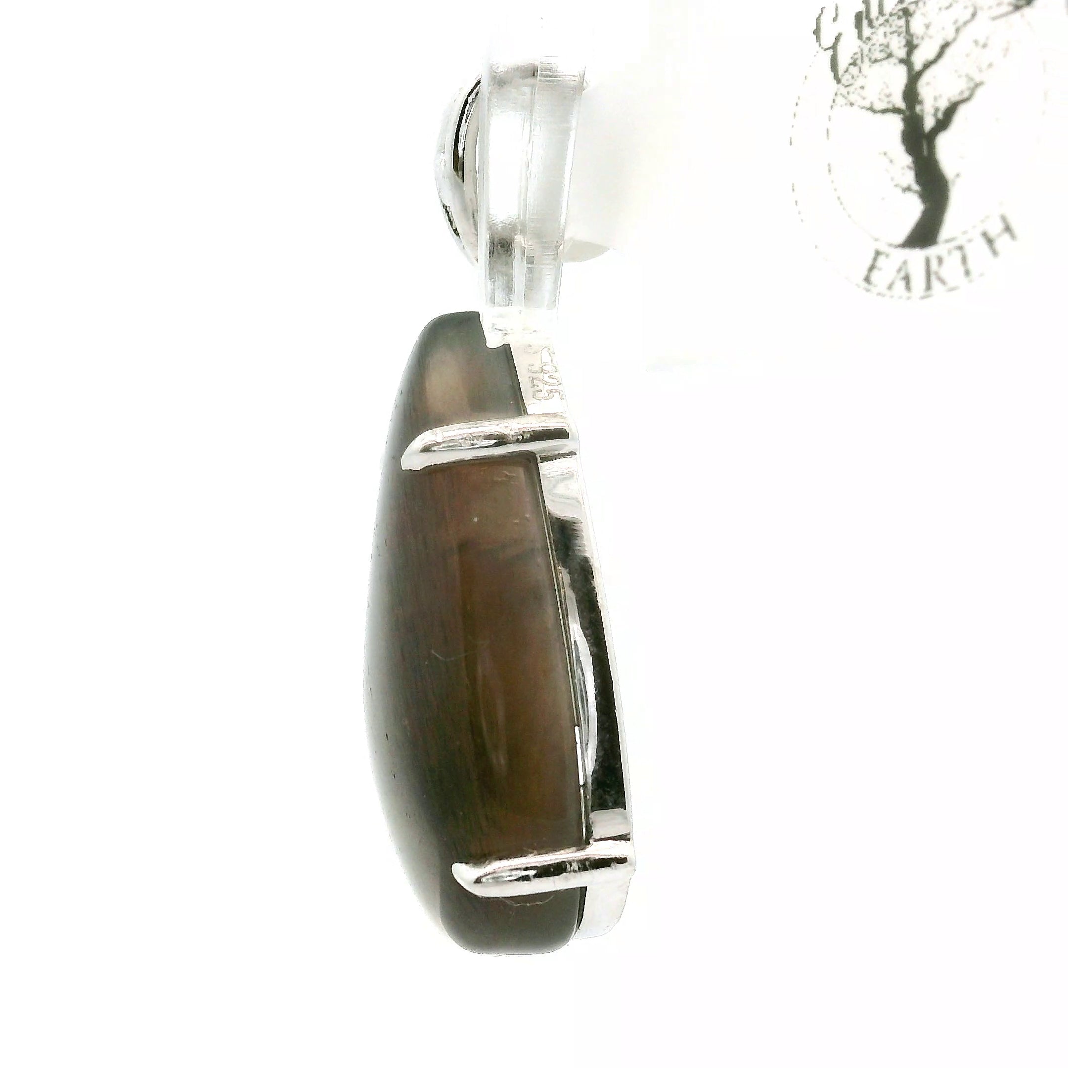 Black Moonstone Sunstone Pendant .925 Silver for Creation, Divine Feminine, & Manifestation