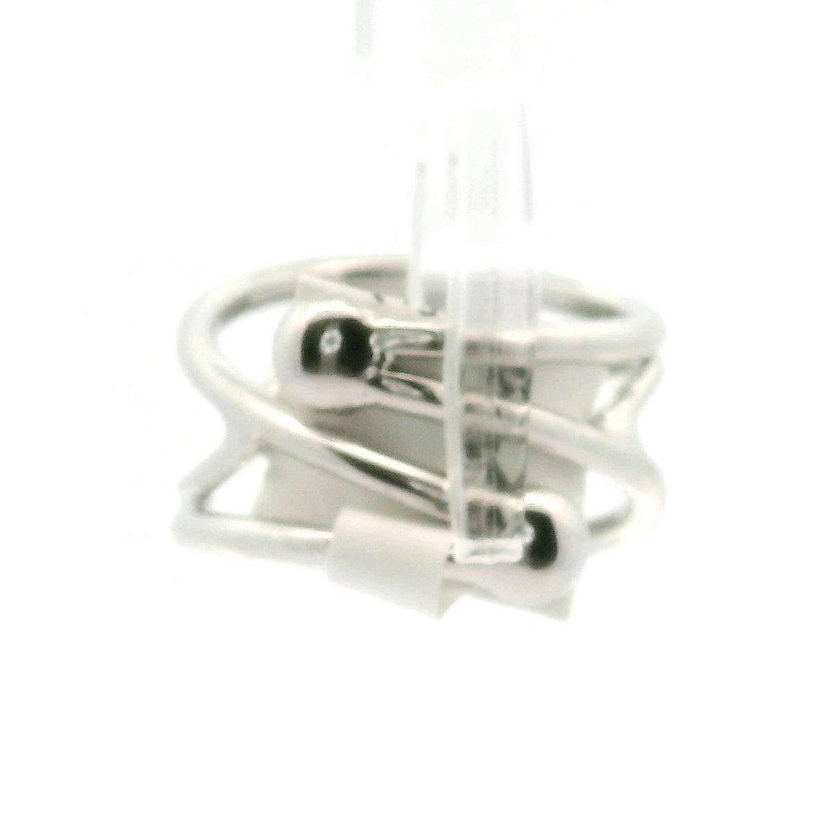 Mini Black Spinel Coffin Cuff Ring .925 Silver for Resilience and Grounded Confidence