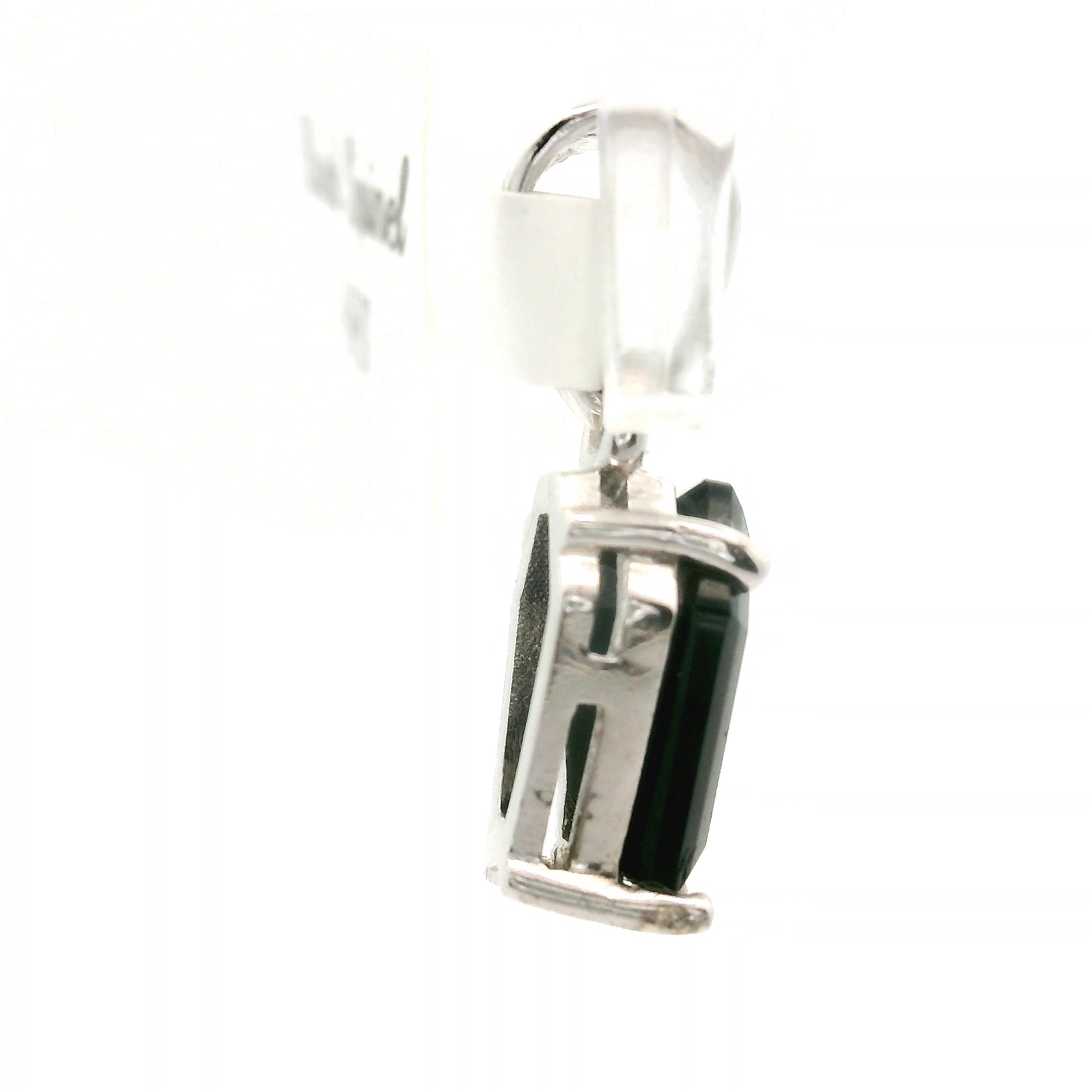 Mini Black Spinel Coffin Pendant .925 Silver for Resilience and Grounded Confidence