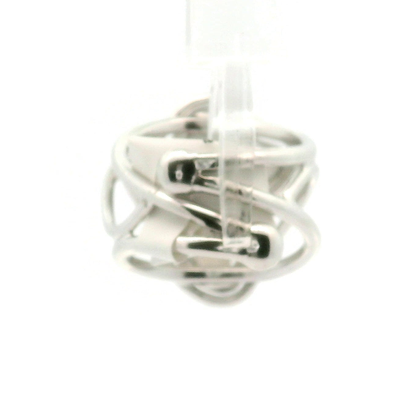 Howlite Ghost Cuff Ring .925 Silver for Wisdom and Deep Sleep