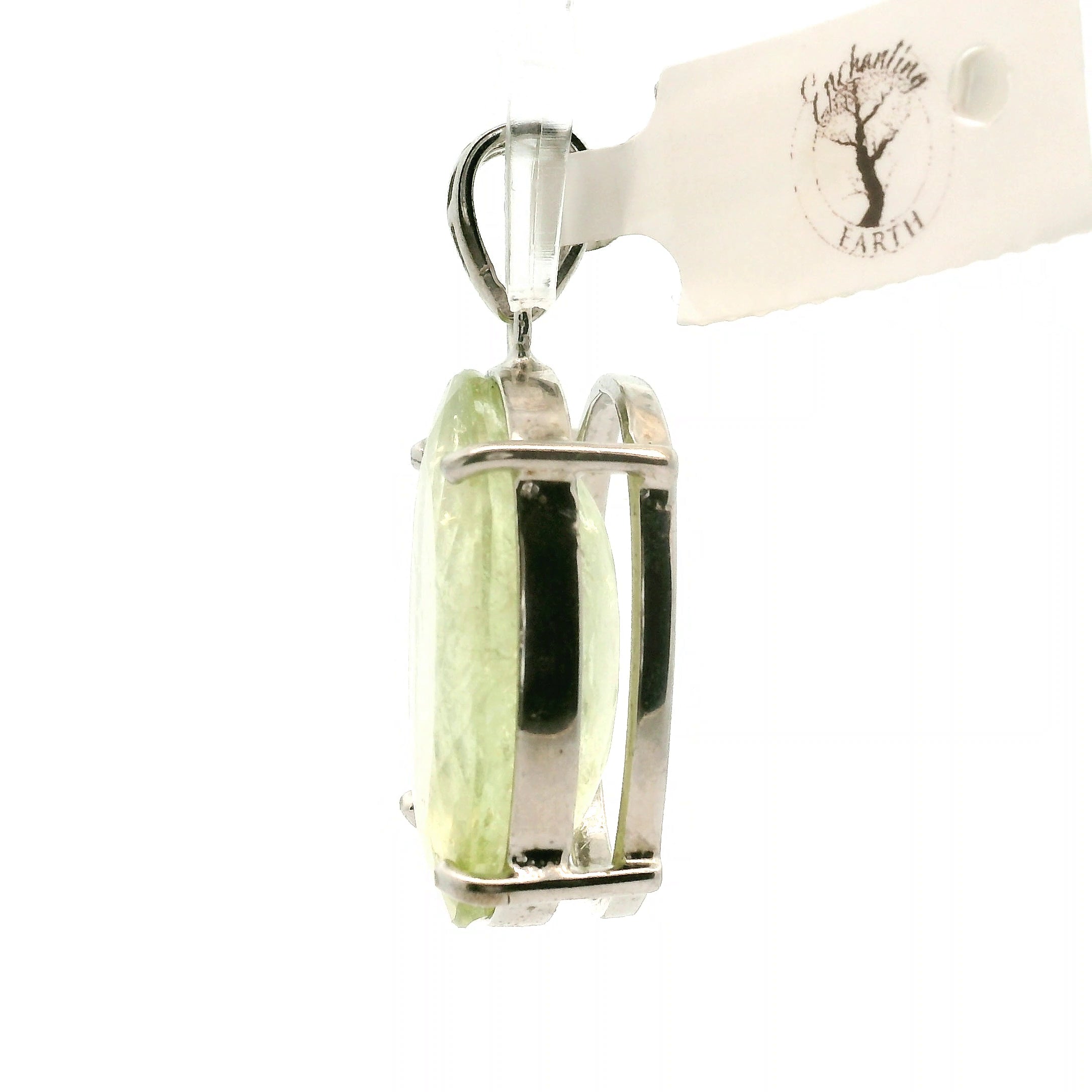 Yellow Tourmaline Pendant .925 Silver for Awareness, Communication and Meditation