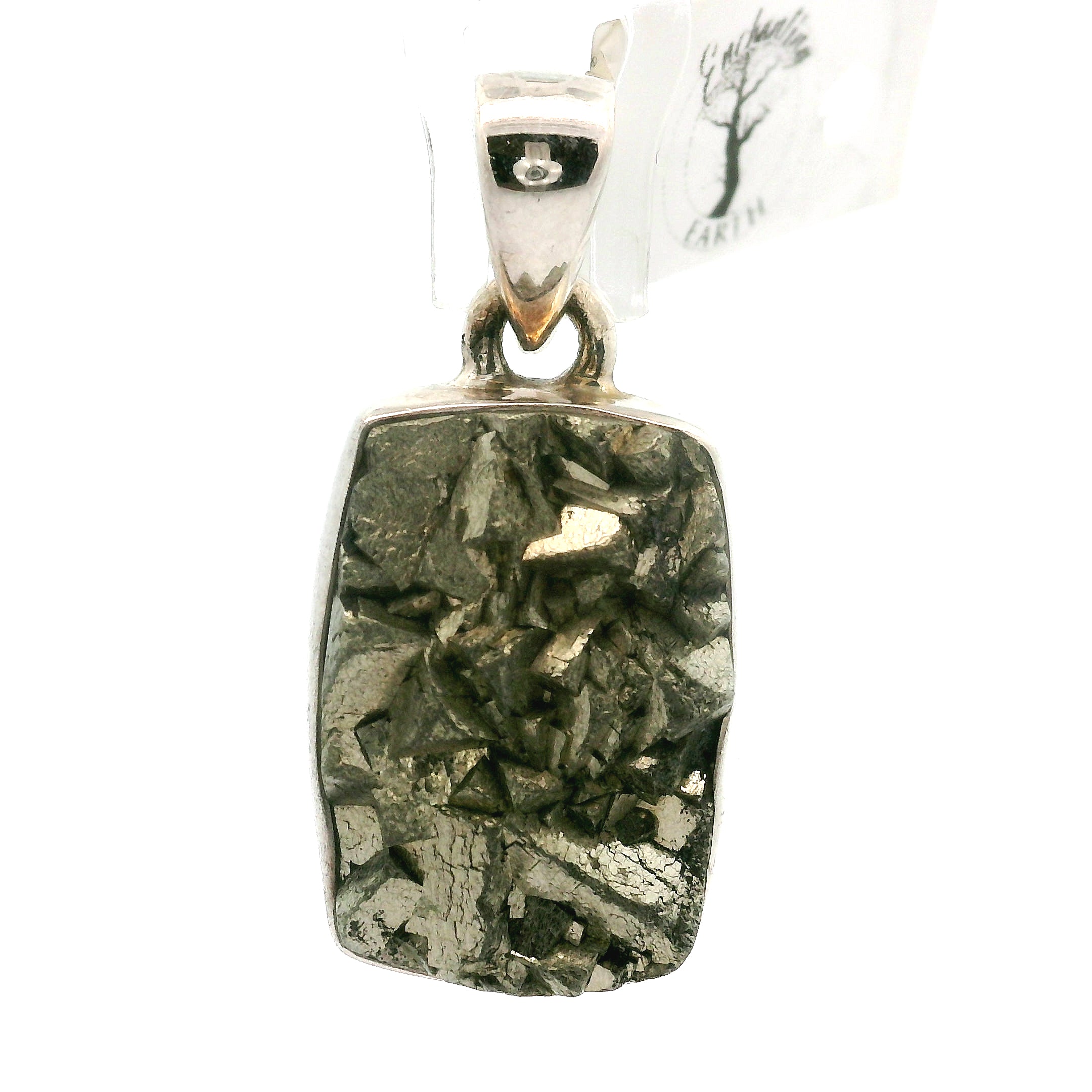 Pyrite Pendant .925 Silver for Luck & Manifestation